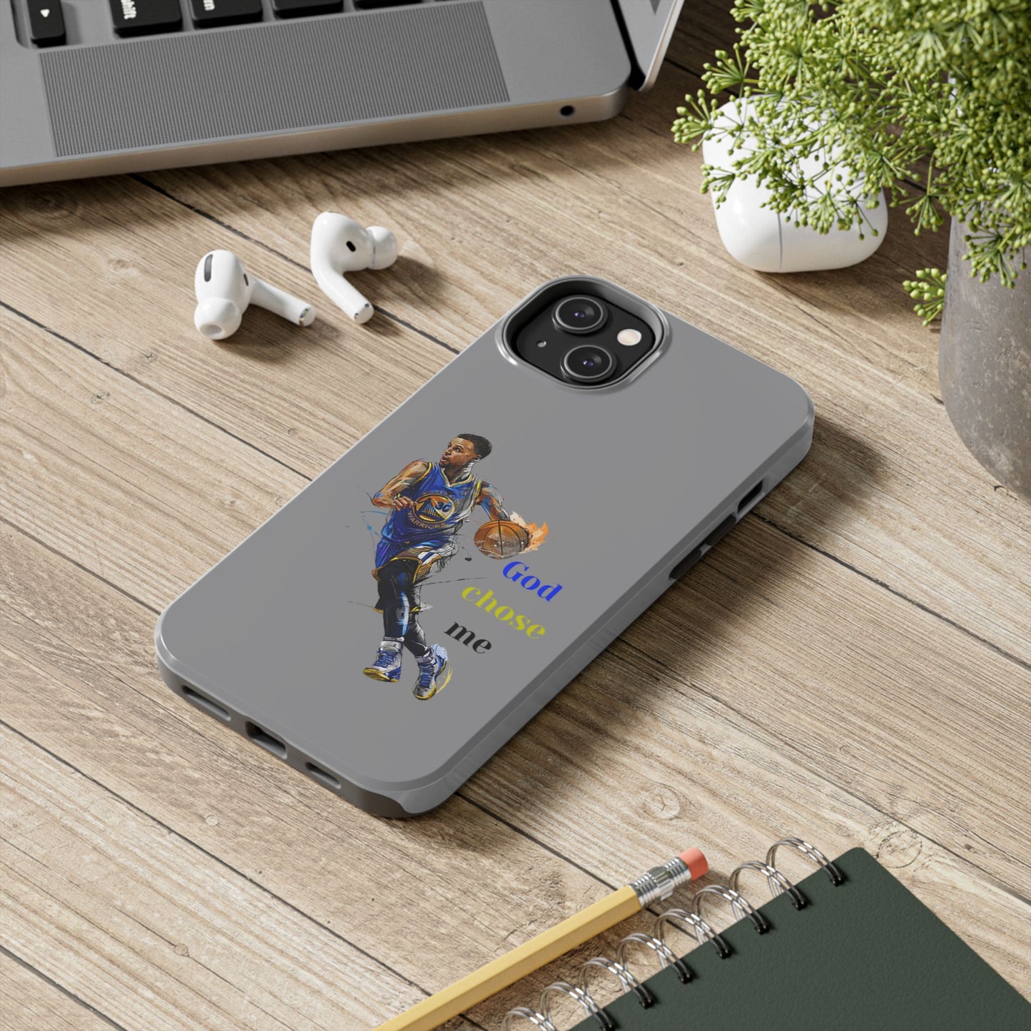 Phone case- God Chose Me Tough Phone Case - Durable Protection