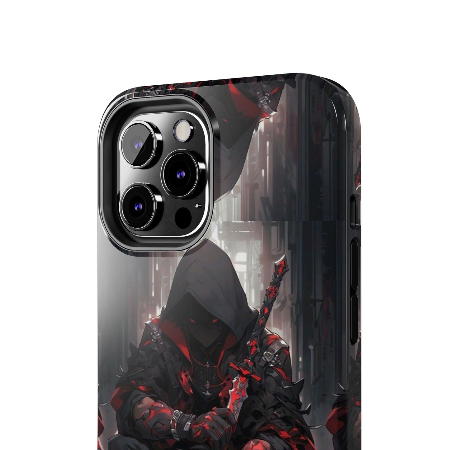 🖤 Tough Phone Case – Dark Warrior Design for Gamers & Anime Fans – Durable Protection & Unique Style for iPhone & Android