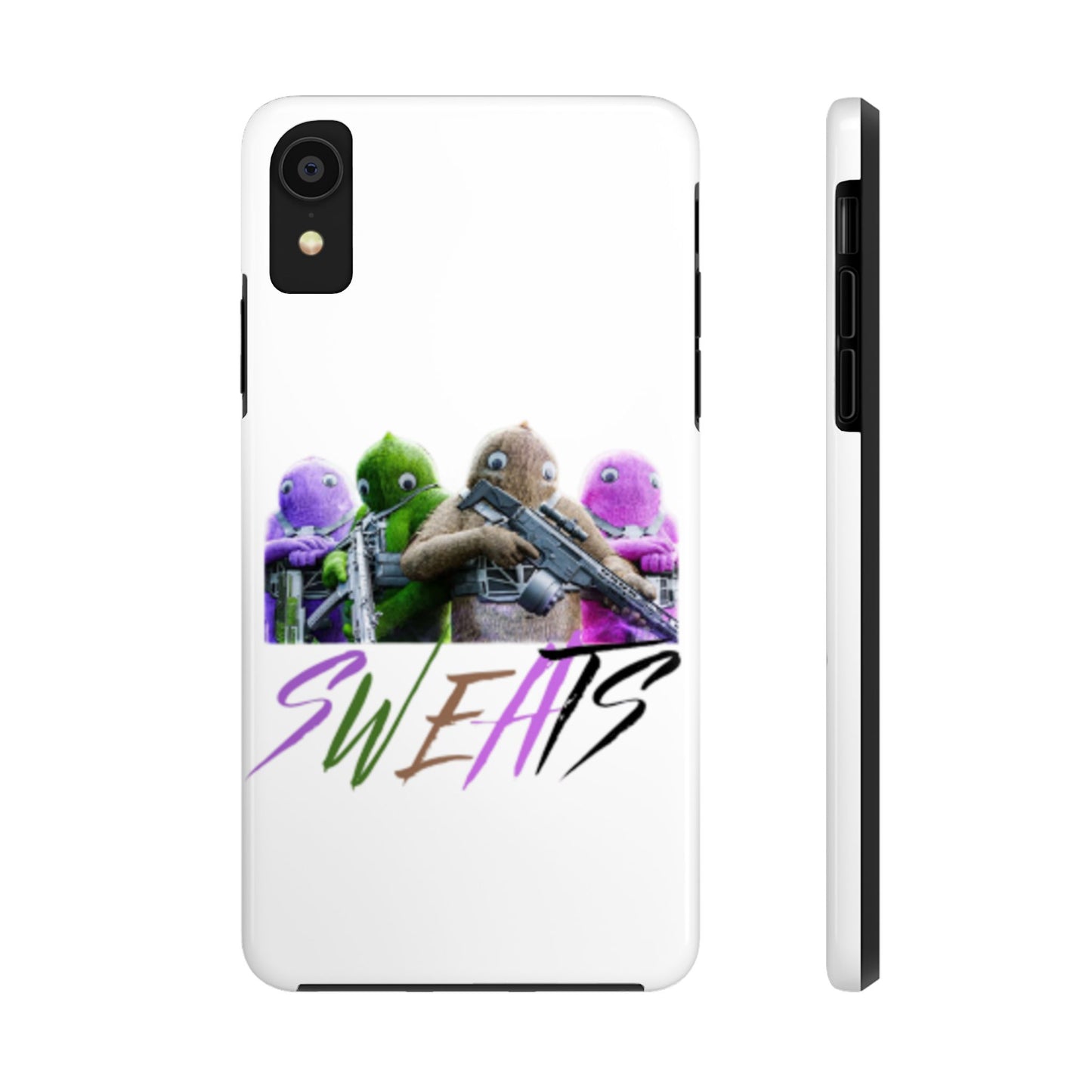 Cool Cartoon-Inspired Tough Phone Case - 'SWEATS'