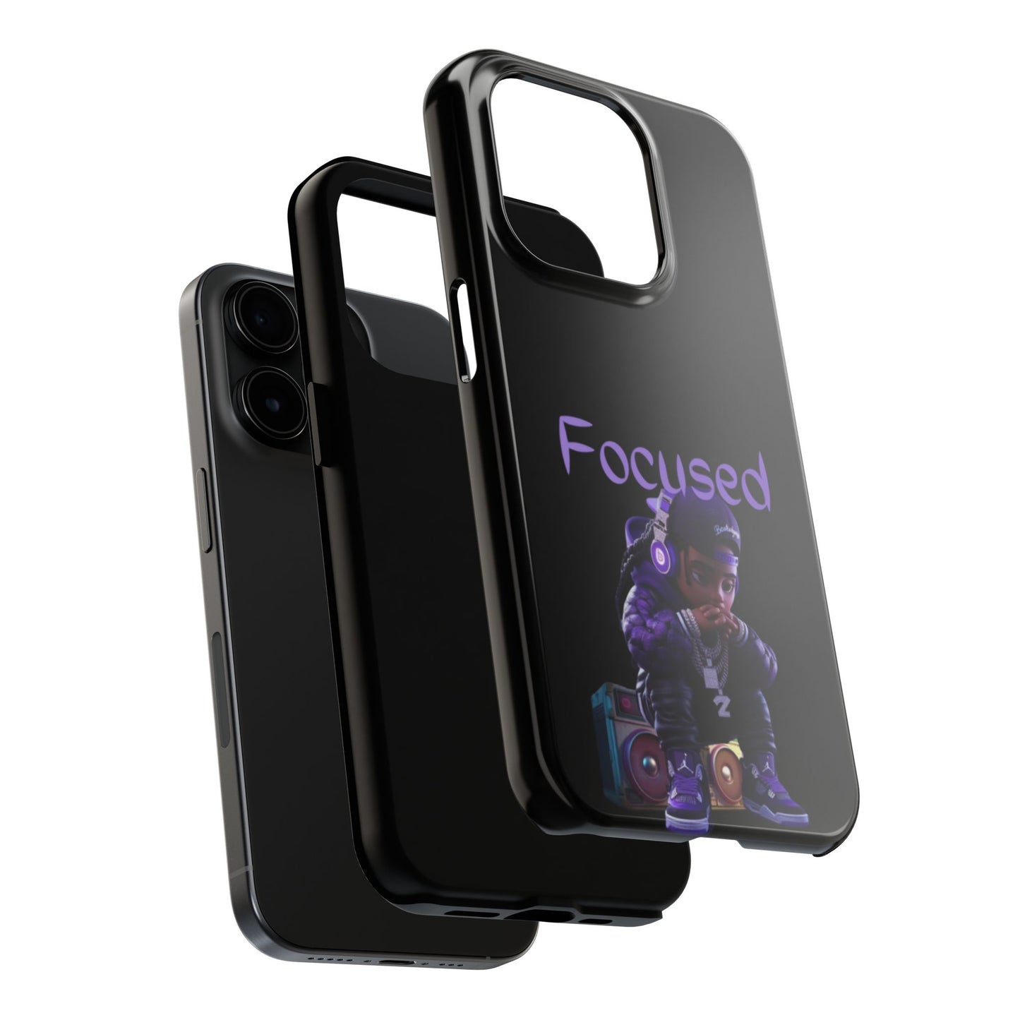 Phone case- Focused Tough Phone Case - Durable Protection