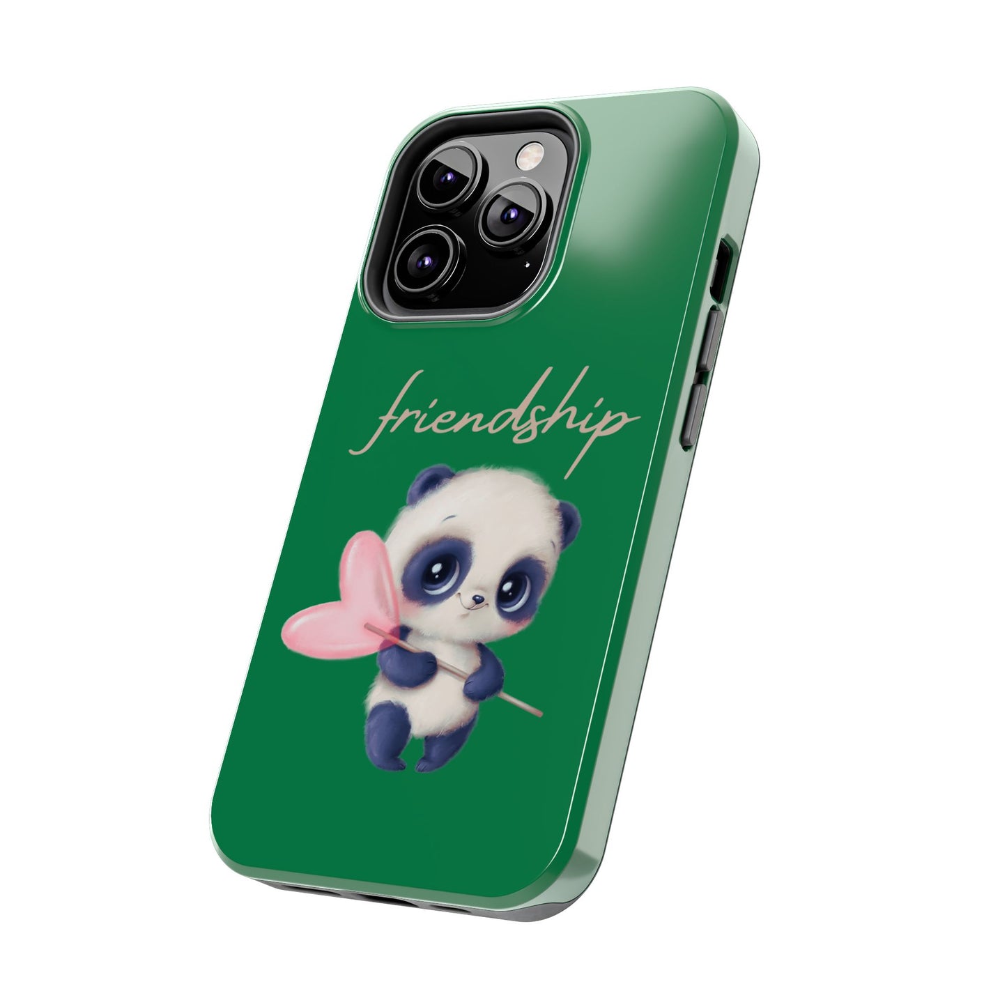 Phone case- Cute Panda Friendship Tough Phone Case - Durable Protection