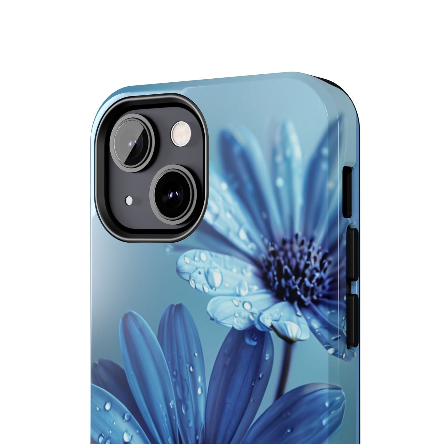 Blue Floral Tough Phone Case - Durable & Stylish Protection
