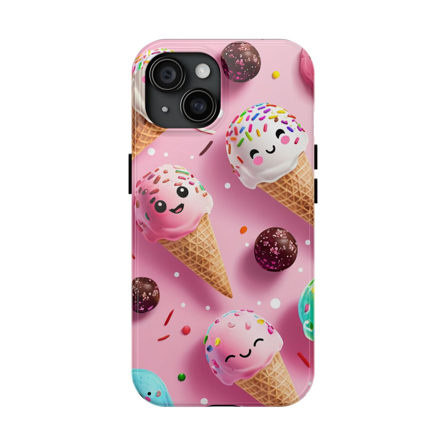 Tough Phone Cases Cute Ice Cream Design