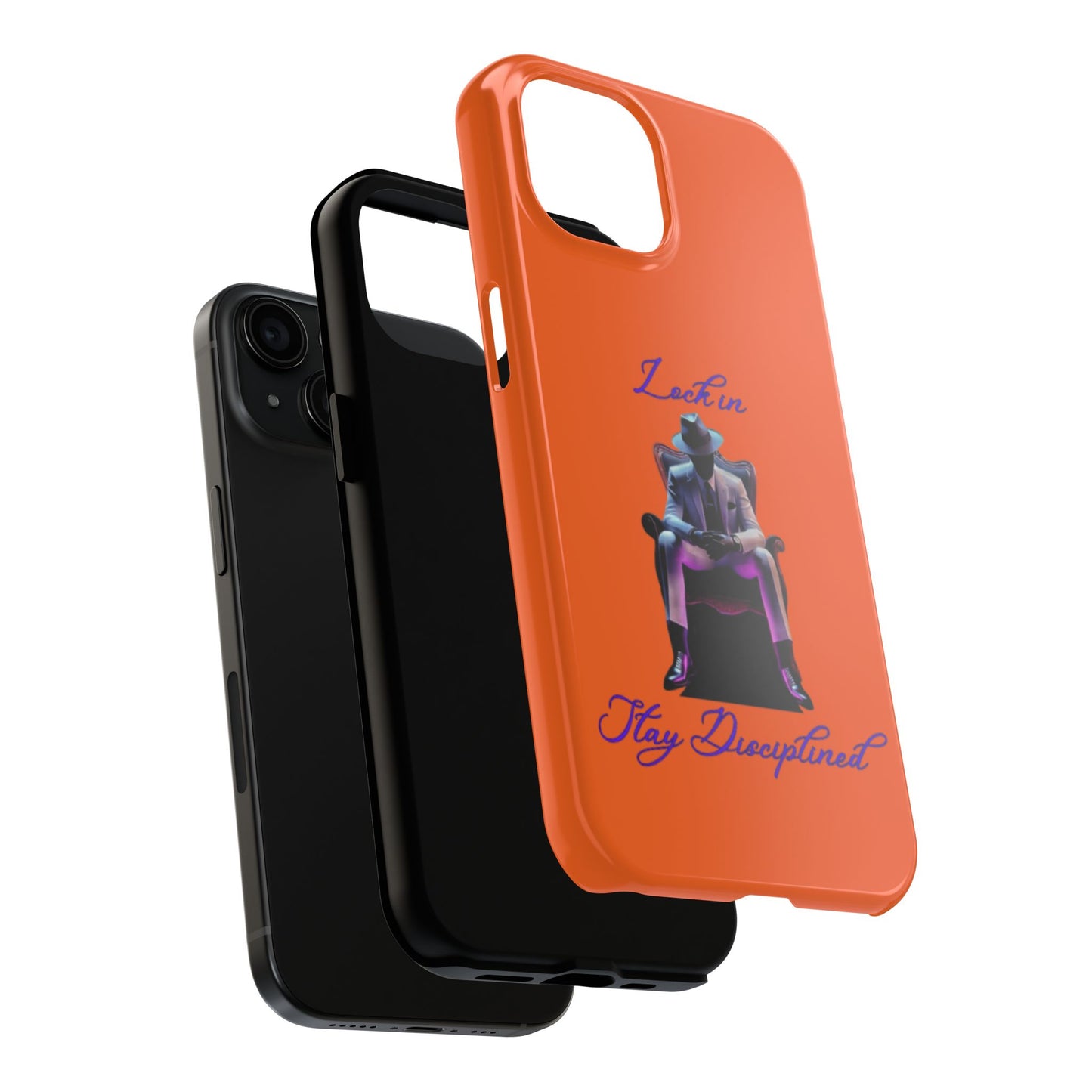 Phone case- Lock In, Stay discipline Tough Phone Case - Durable Protection