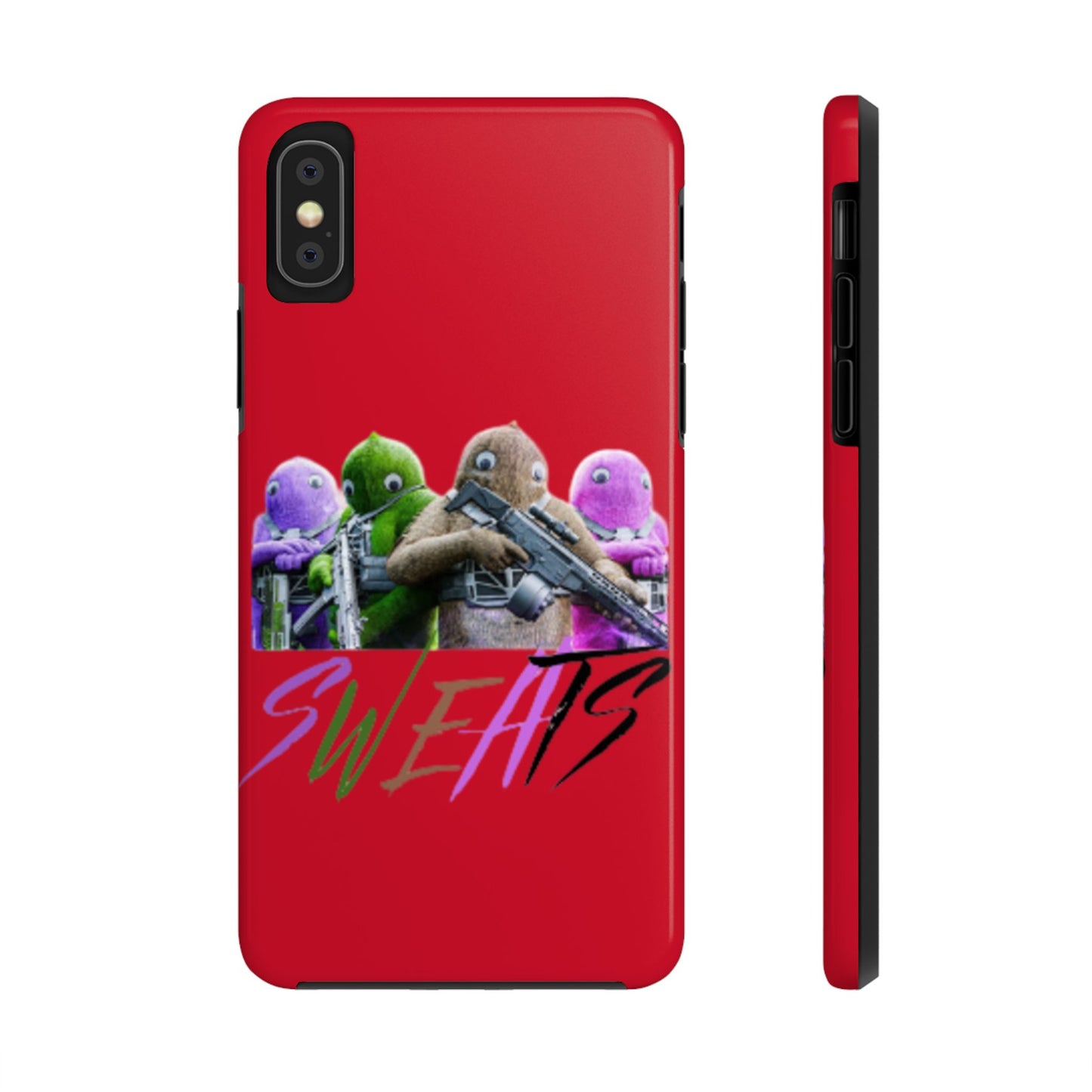 Cool Cartoon-Inspired Tough Phone Case - 'SWEATS'