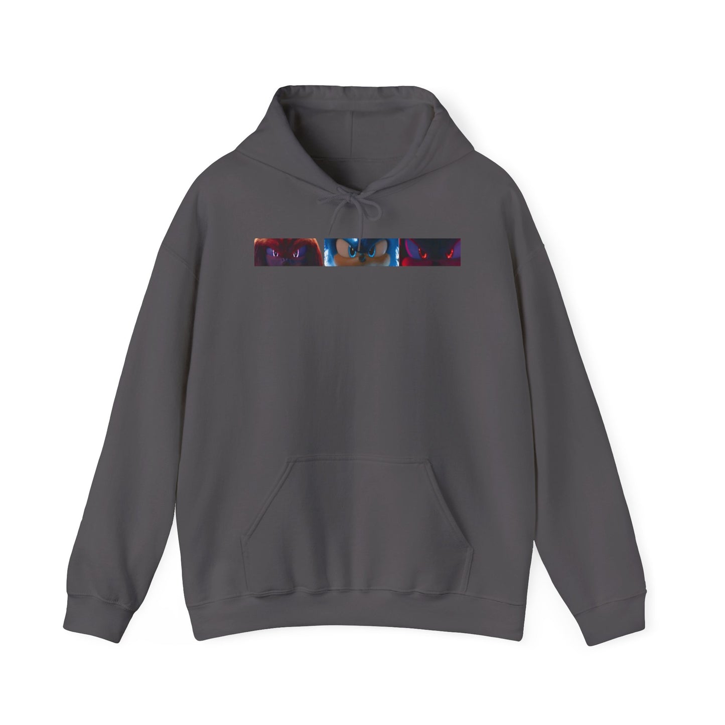 Electric Blue, Crimson Red & Obsidian Black Hoodies – Sonic, Knuckles & Shadow Gaming Sweatshirt with Drawstrings & Kangaroo Pocket