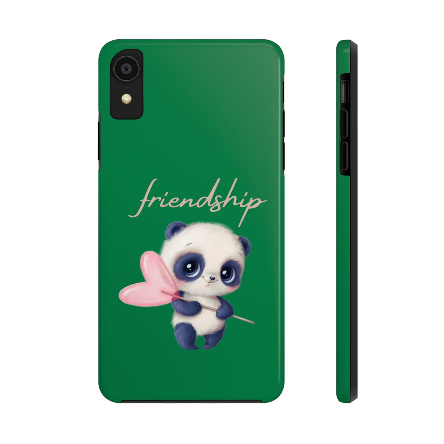 Phone case- Cute Panda Friendship Tough Phone Case - Durable Protection