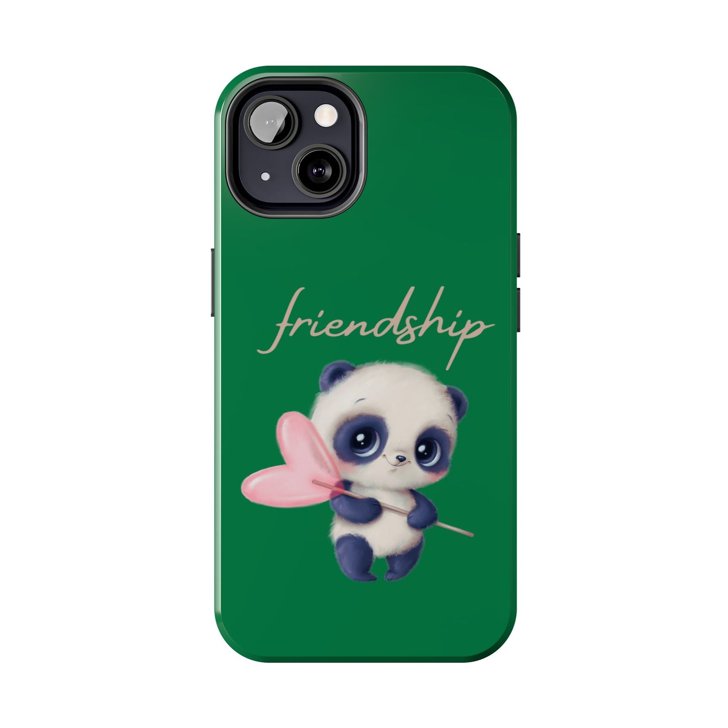 Phone case- Cute Panda Friendship Tough Phone Case - Durable Protection