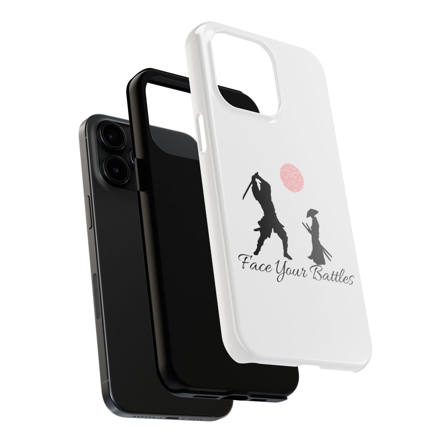 Phone case- Face Your Battles Tough Phone Case - Durable Protection