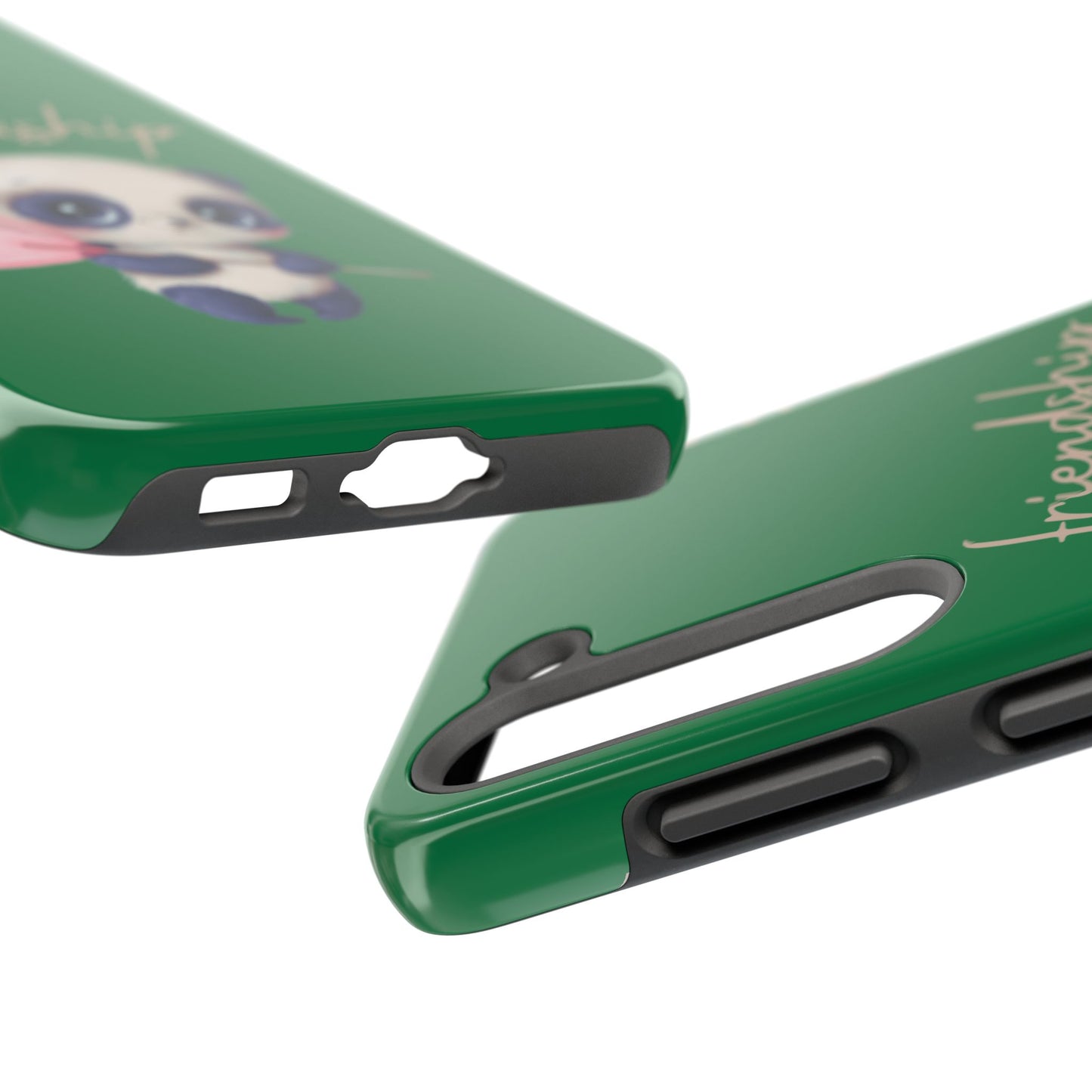 Phone case- Cute Panda Friendship Tough Phone Case - Durable Protection