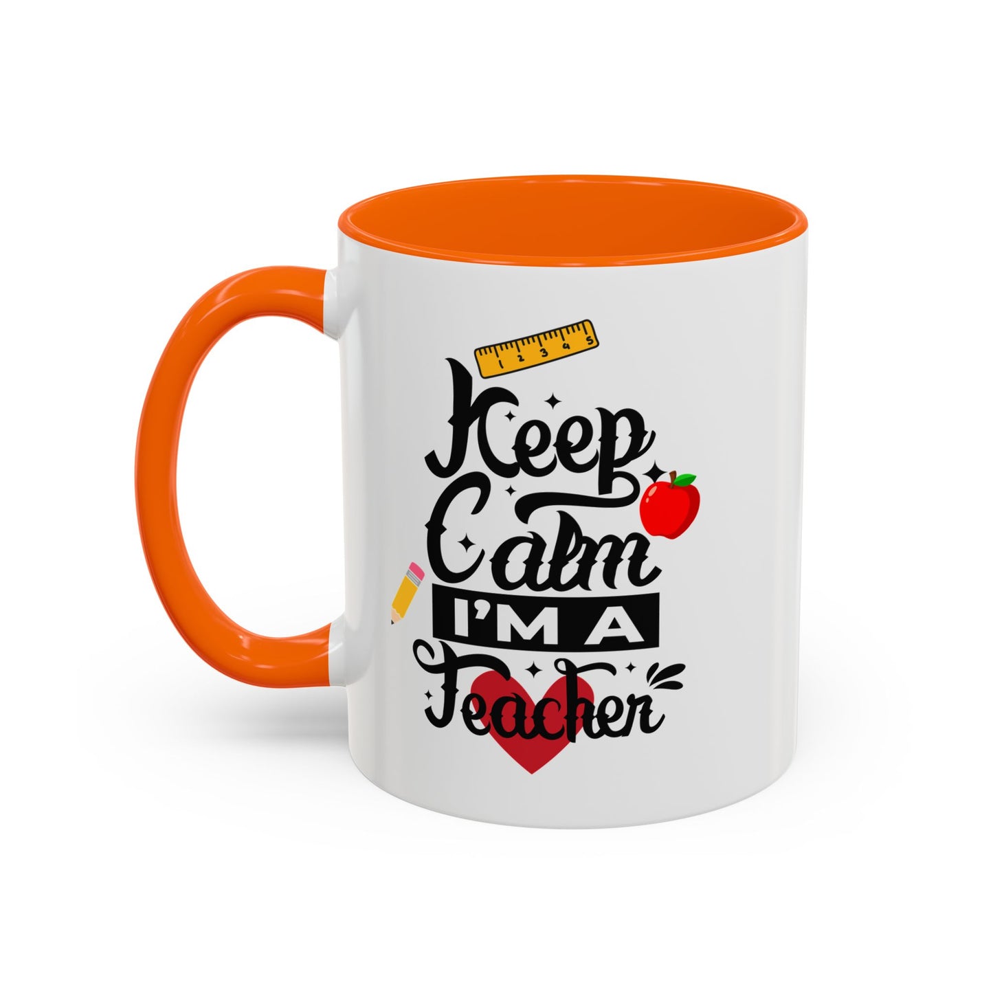 ☕ Teacher’s Keep Calm Coffee Mug – Fun & Motivational Gift for Teacher Appreciation Day 🍎✨