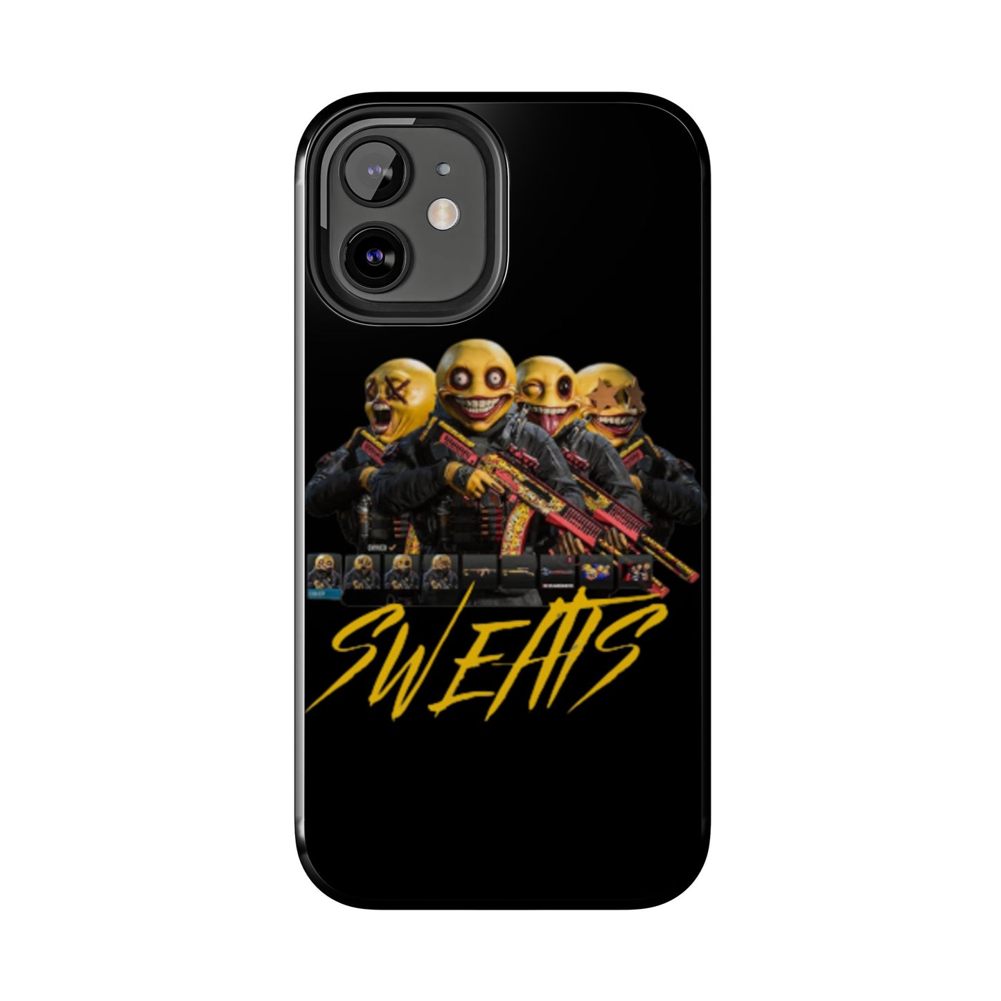 Tough Phone Cases - Bold 'SWEATS' Design for Gamers & Trendsetters