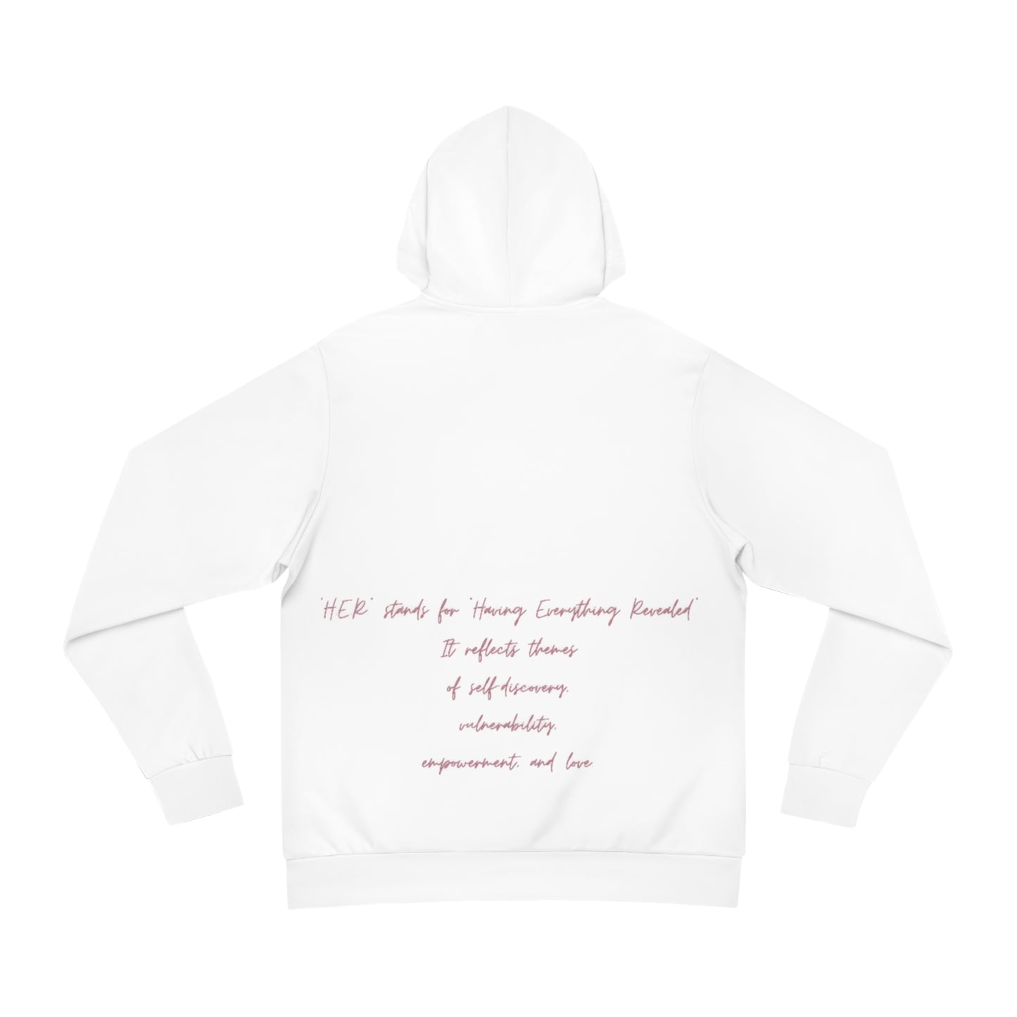Ivory Bloom White Sweater for Women – HER Floral Design with Soft Pink Petals