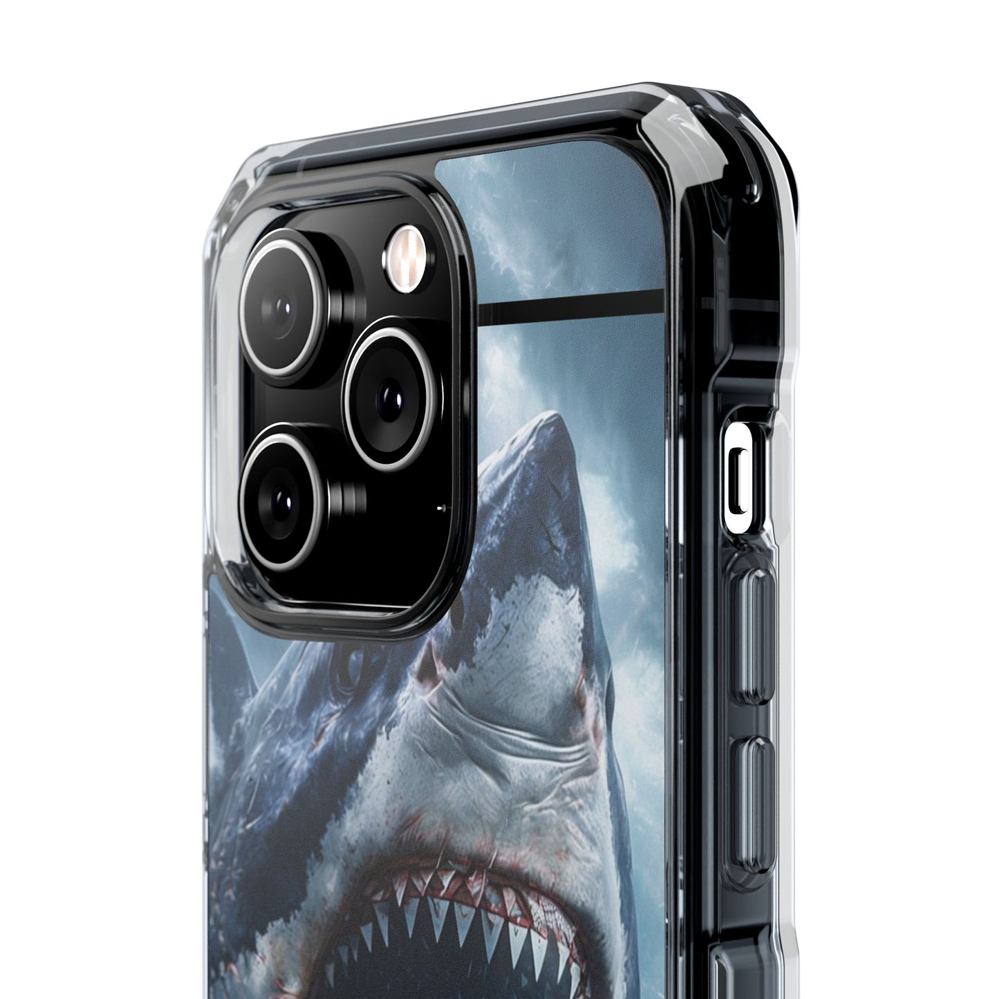 Shark Attack Magnetic Clear Impact Case – Ocean Adventure Phone Cover
