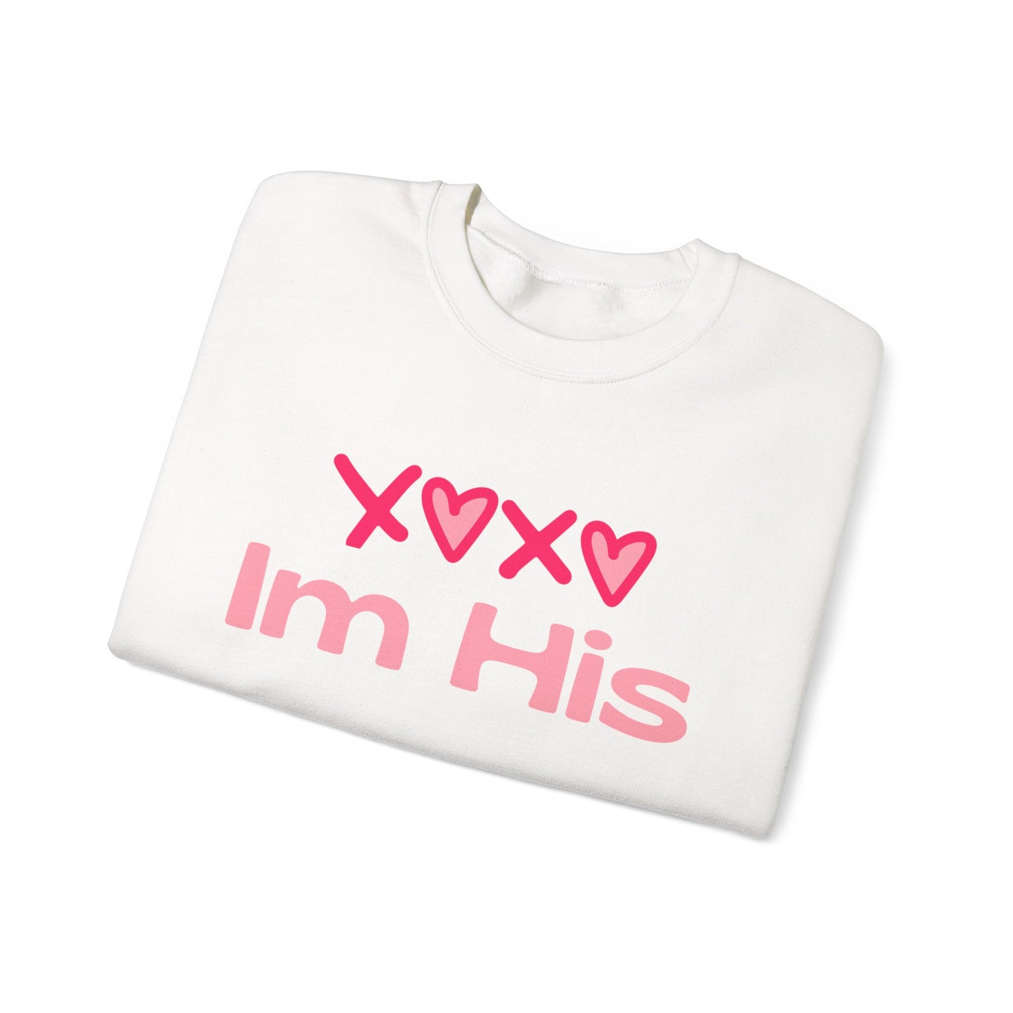 Cotton Blush XOXO Sweatshirt for Women – I’m His Romantic Everyday Lovewear