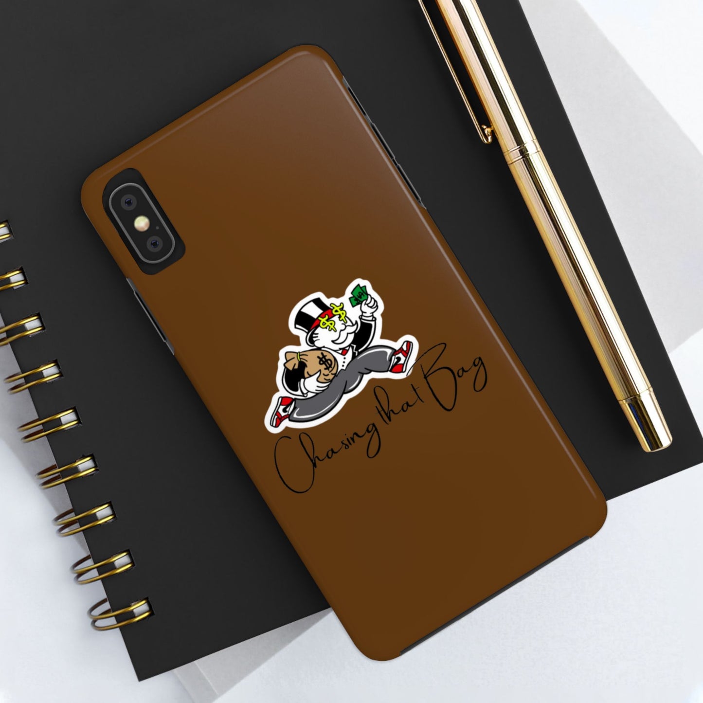 Phone Case- Chasing That Bag Tough Case- Durable Protection