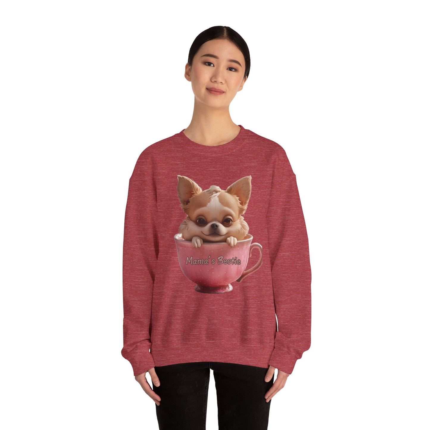 🐶 Cute Dog "Mama’s Bestie" Sweater – Cozy & Stylish for Dog Lovers! 🐶