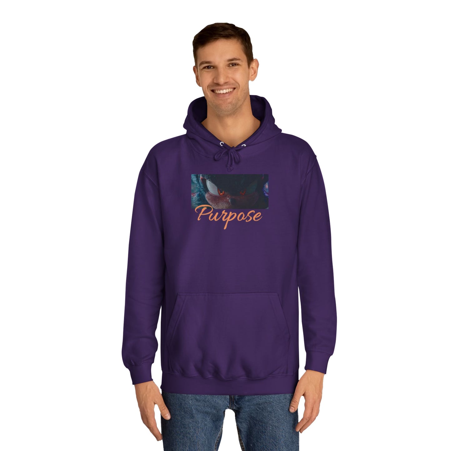 Electric Blue Motivational Graphic Sonic Hoodie for Men & Women – Inspiring Gamer