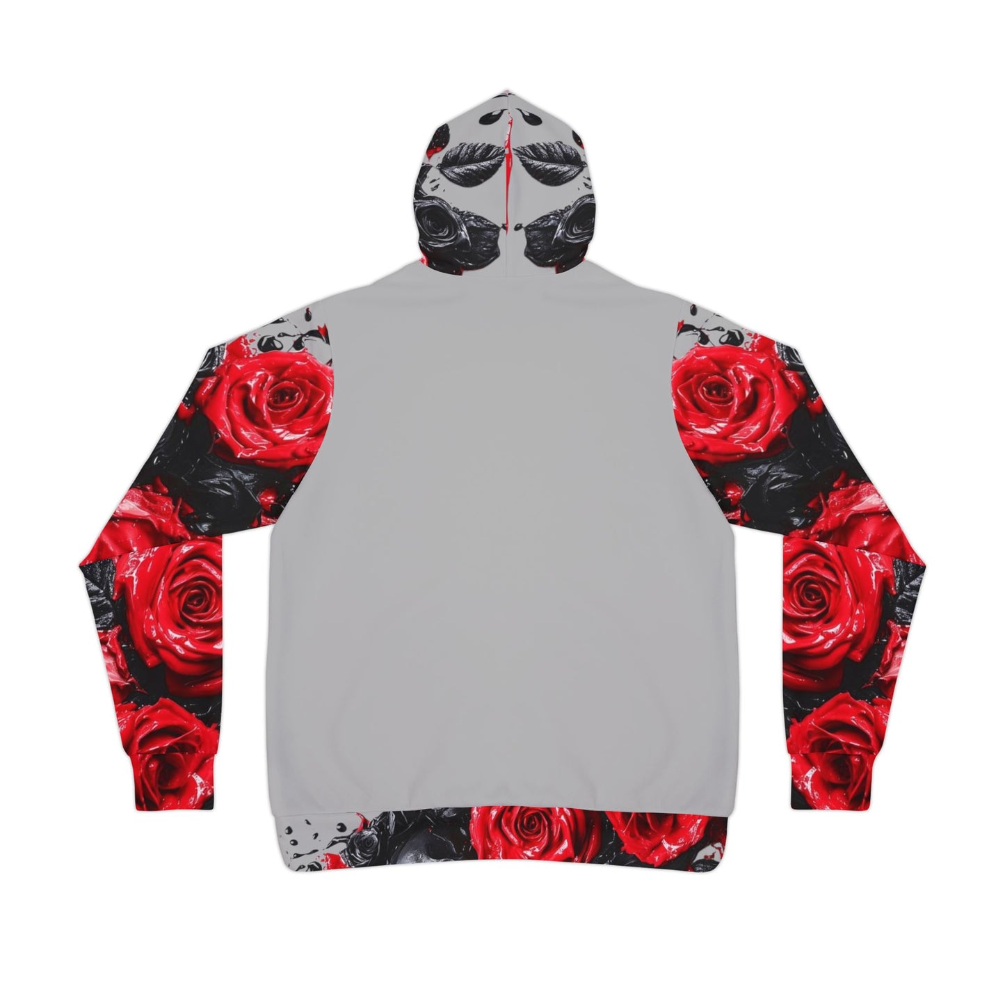 "Gothic Skull & Roses Hoodie – Edgy Floral Streetwear for Men & Women | Dark Aesthetic Pullover with Grunge & Punk Vibes"