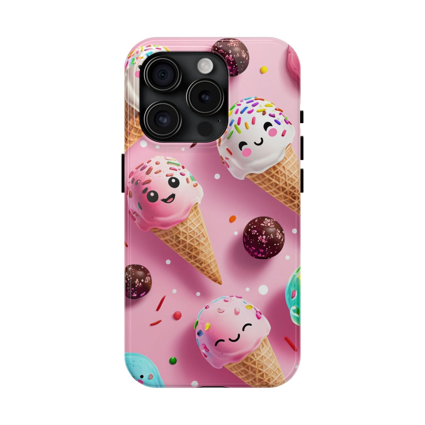 Tough Phone Cases Cute Ice Cream Design