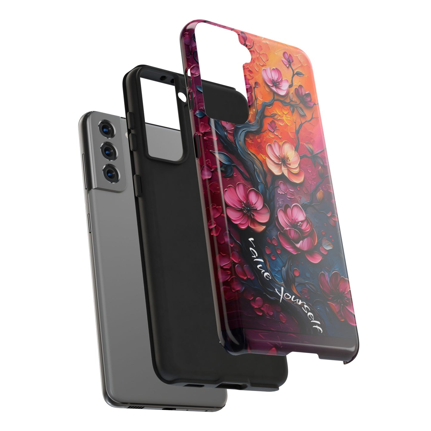 Value Yourself Floral Tough Phone Case