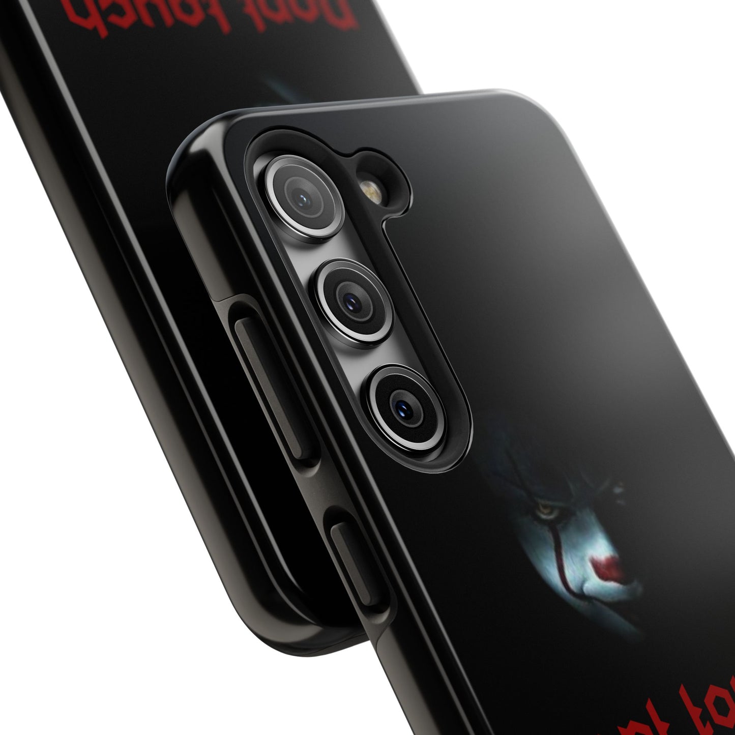 🤡 Creepy Clown Tough Phone Case – "Don’t Touch My Phone" Design for iPhone & Android