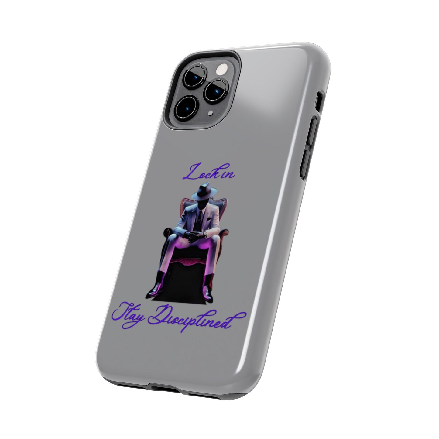 Phone case- Lock In, Stay Disciplined Tough Phone Case - Durable Protection