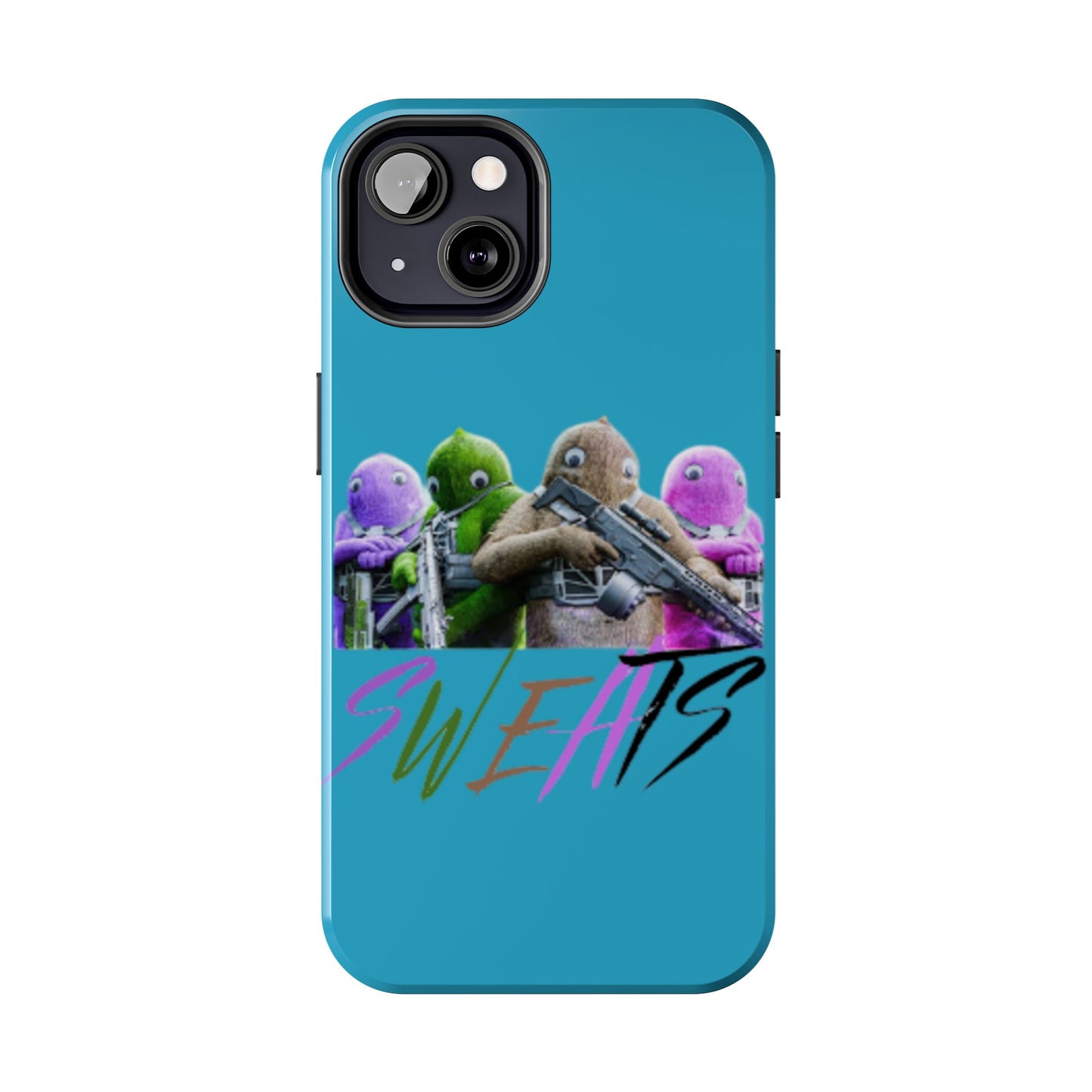 Cool Cartoon-Inspired Tough Phone Case - 'SWEATS'