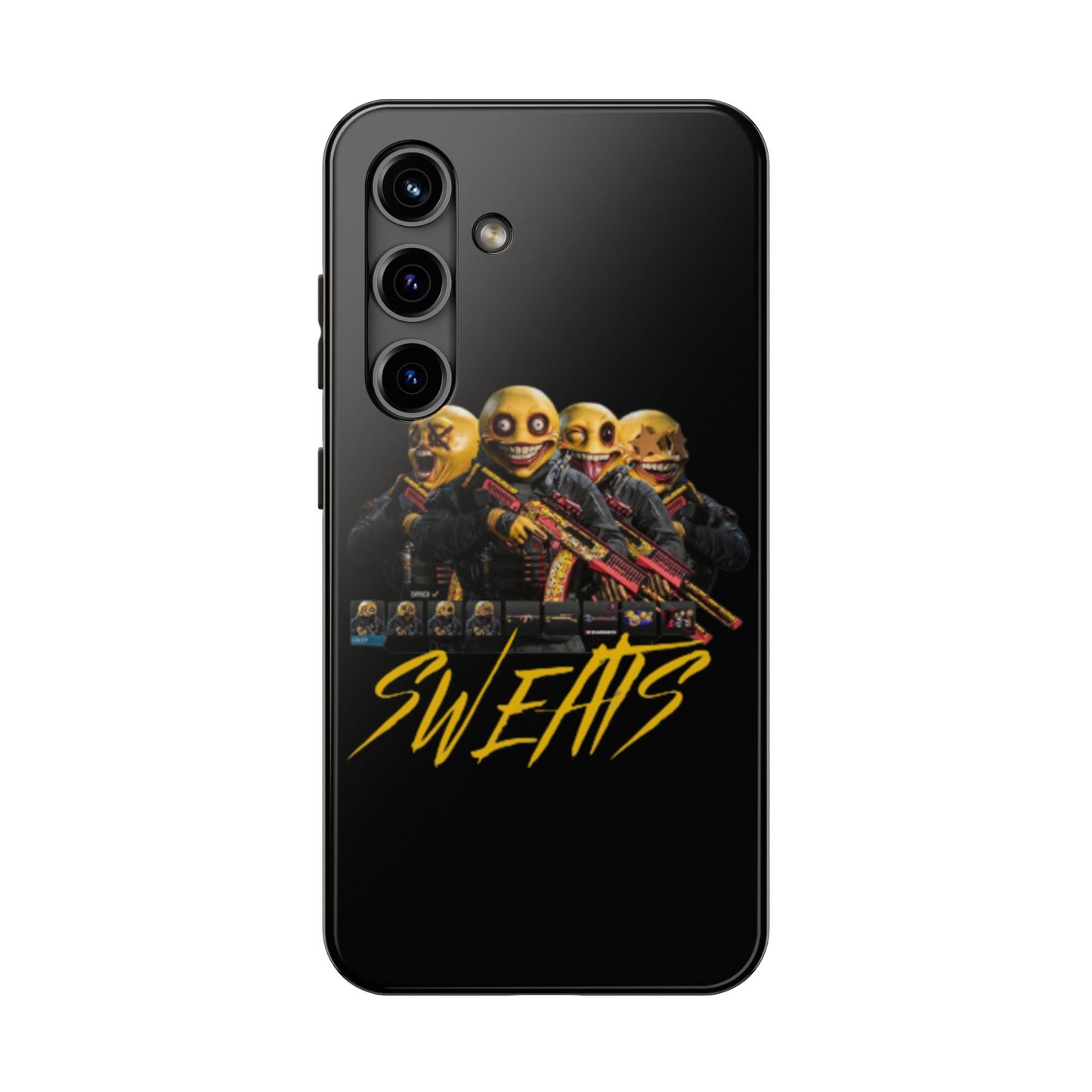Tough Phone Cases - Bold 'SWEATS' Design for Gamers & Trendsetters