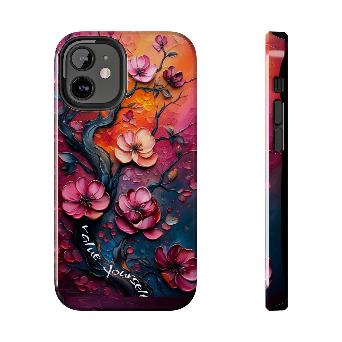 Value Yourself Floral Tough Phone Case