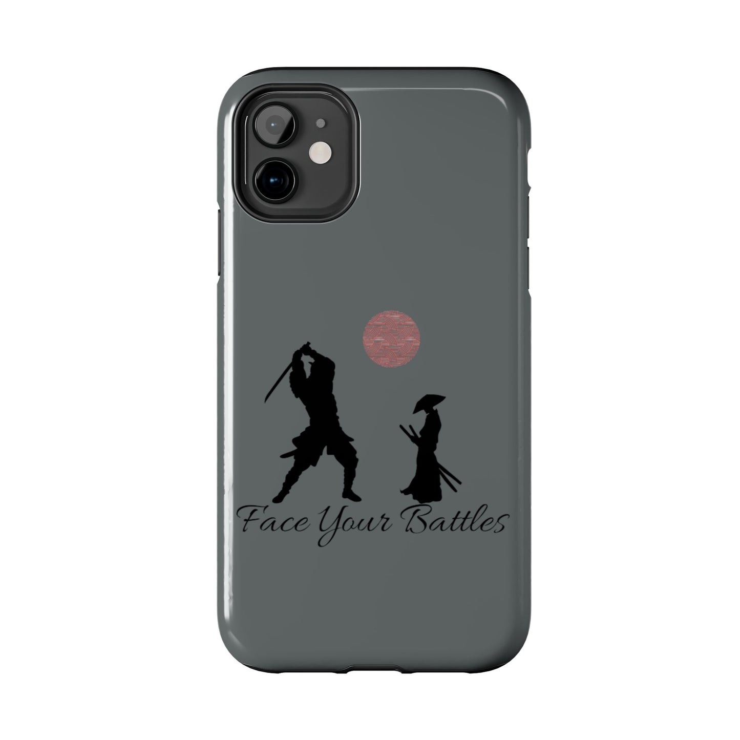 Phone case- Face Your Battles Tough Phone Case - Durable Protection