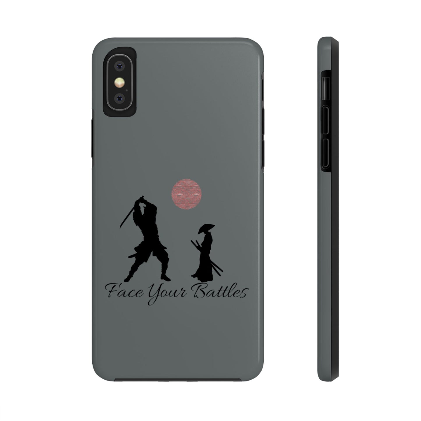 Phone case- Face Your Battles Tough Phone Case - Durable Protection