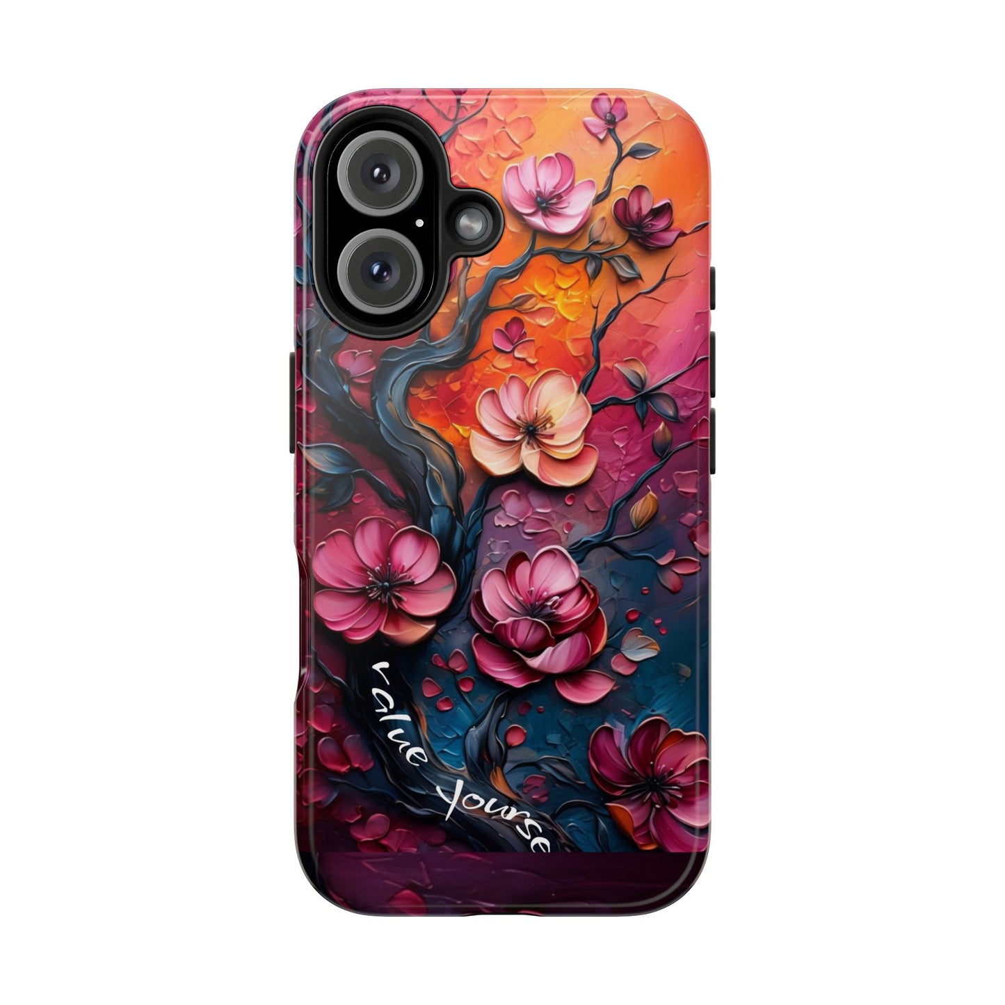 Value Yourself Floral Tough Phone Case