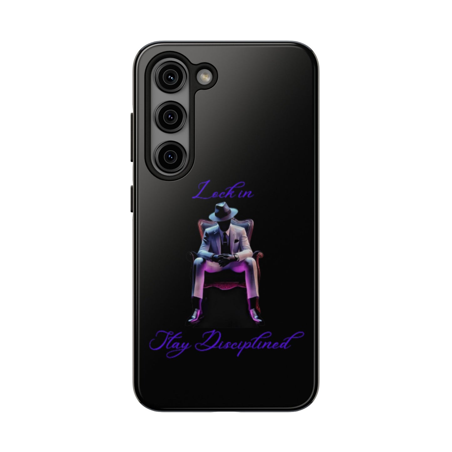 Phone case- Lock In, Stay DIsciplined Tough Phone Case - Durable Protection