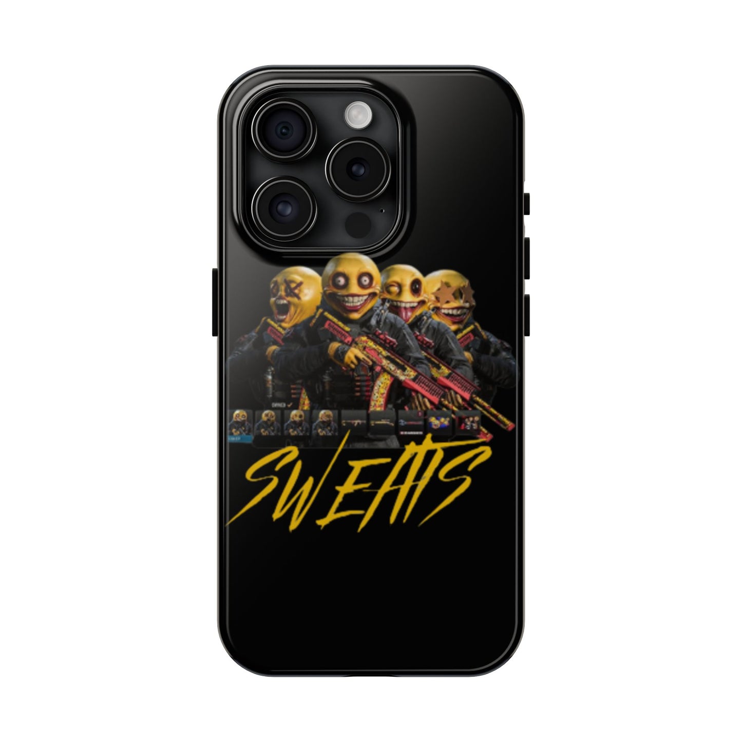 Tough Phone Cases - Bold 'SWEATS' Design for Gamers & Trendsetters