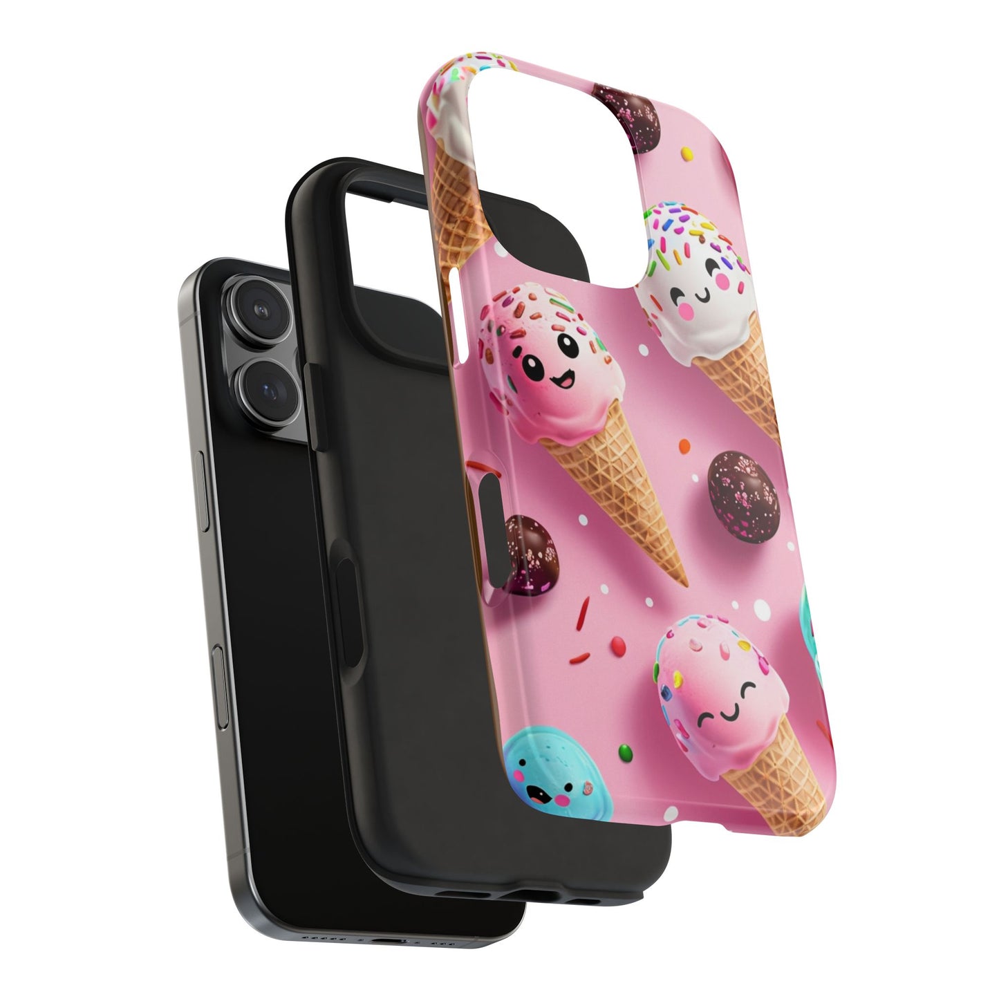 Tough Phone Cases Cute Ice Cream Design