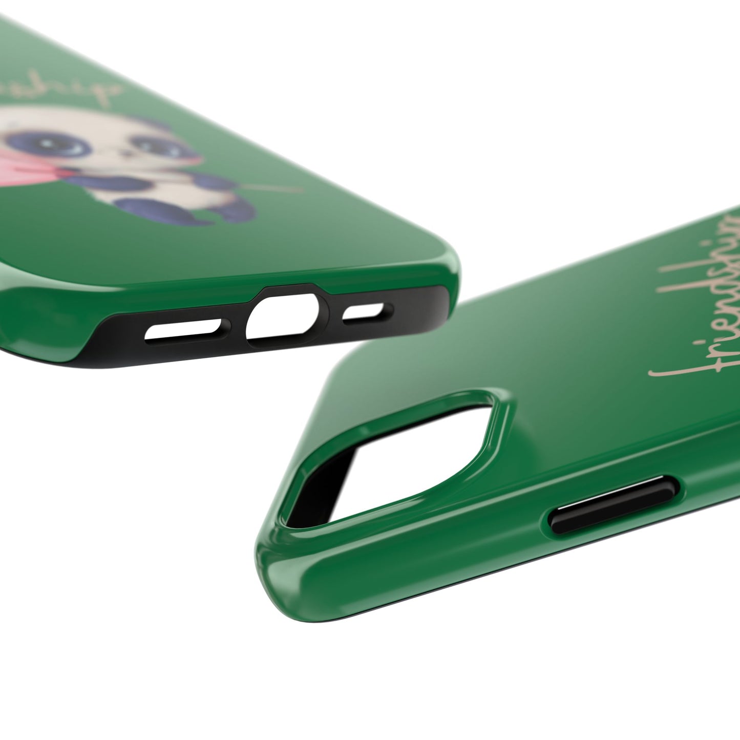 Phone case- Cute Panda Friendship Tough Phone Case - Durable Protection