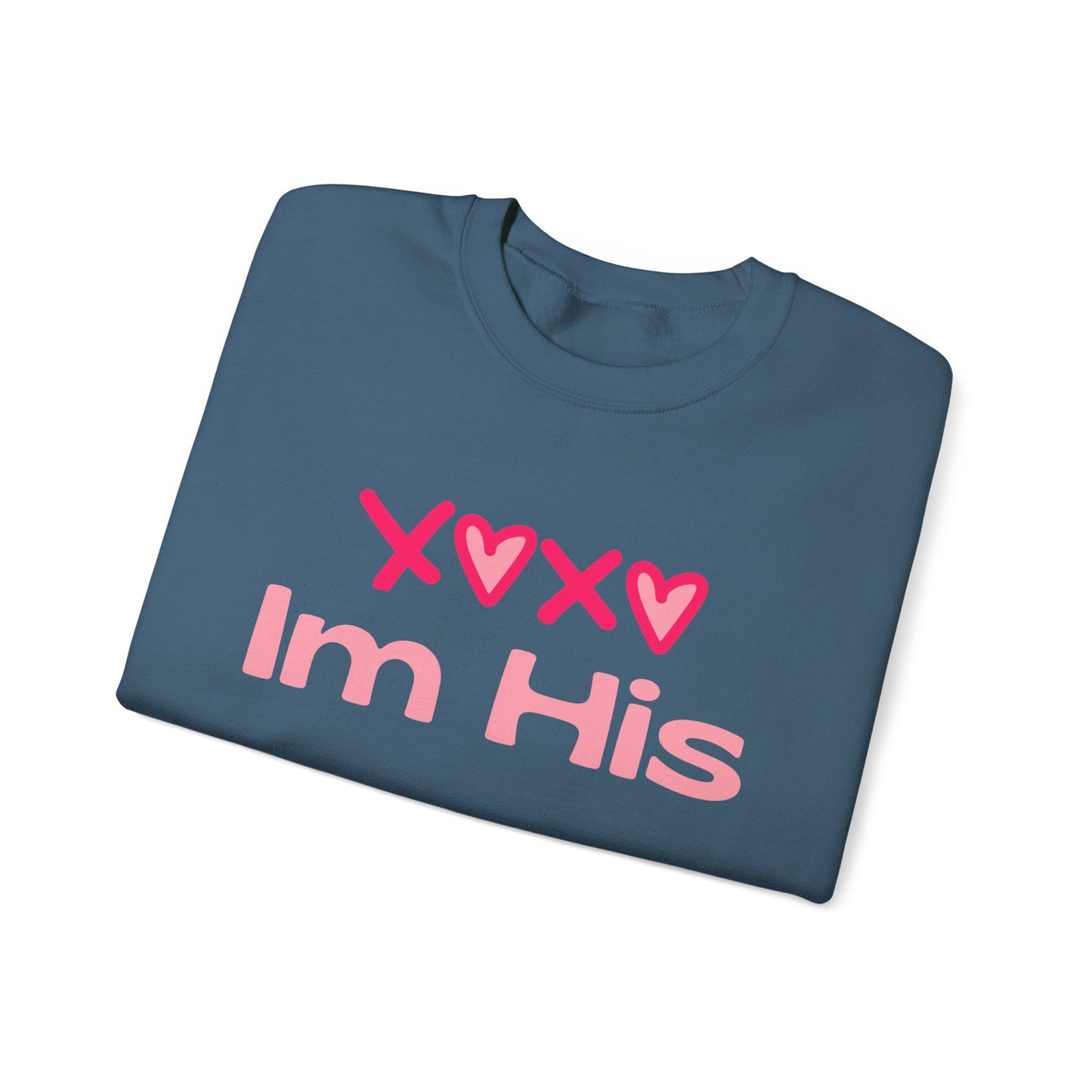 Cotton Blush XOXO Sweatshirt for Women – I’m His Romantic Everyday Lovewear