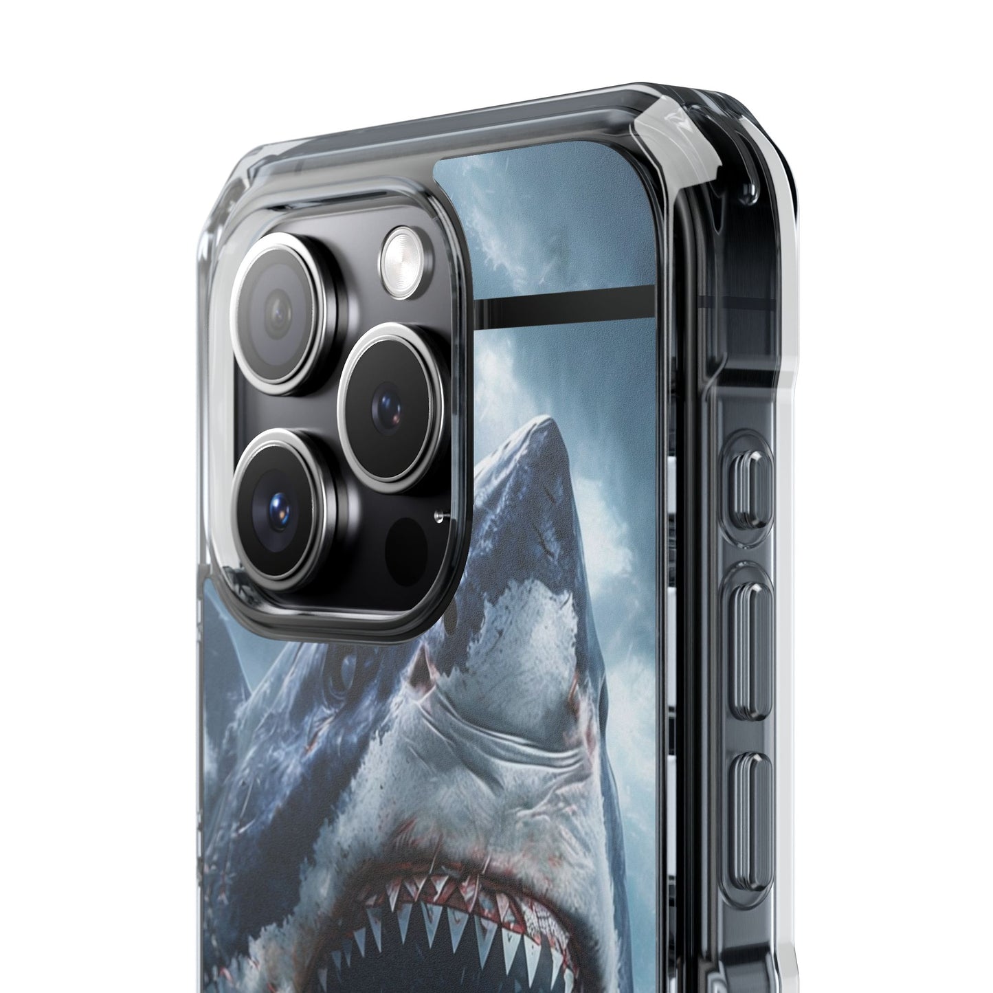Shark Attack Magnetic Clear Impact Case – Ocean Adventure Phone Cover