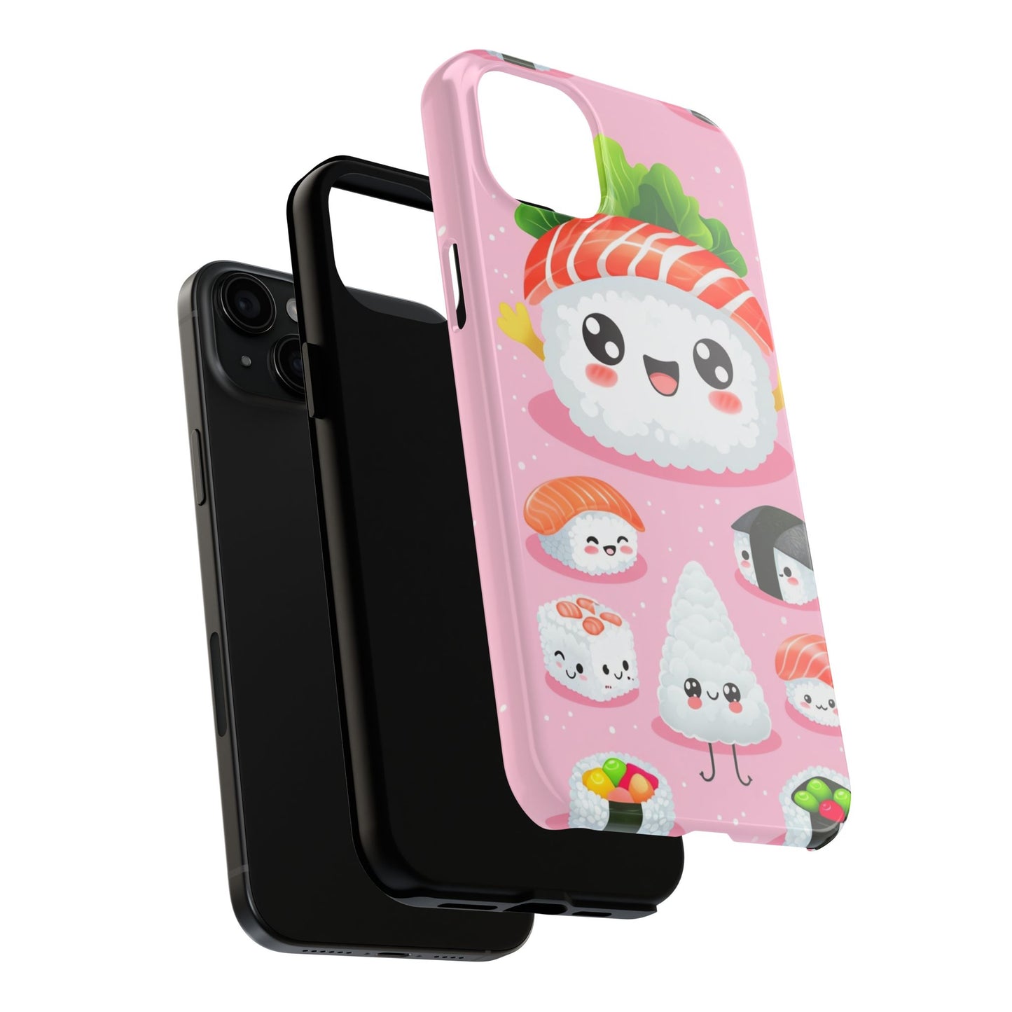 Adorable Sushi Tough Phone Case | Cute Kawaii Design for Food Lovers