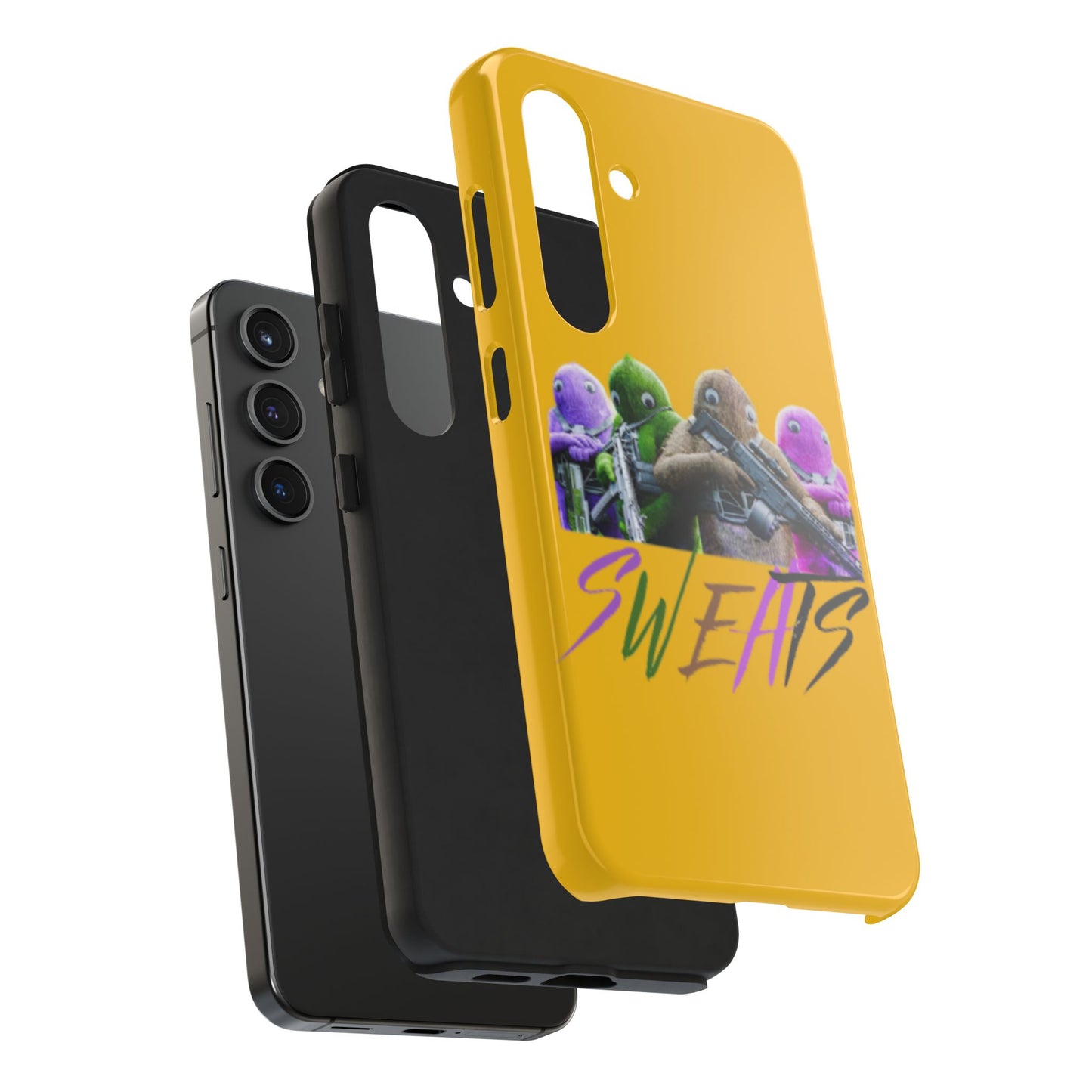 Cool Cartoon-Inspired Tough Phone Case - 'SWEATS'