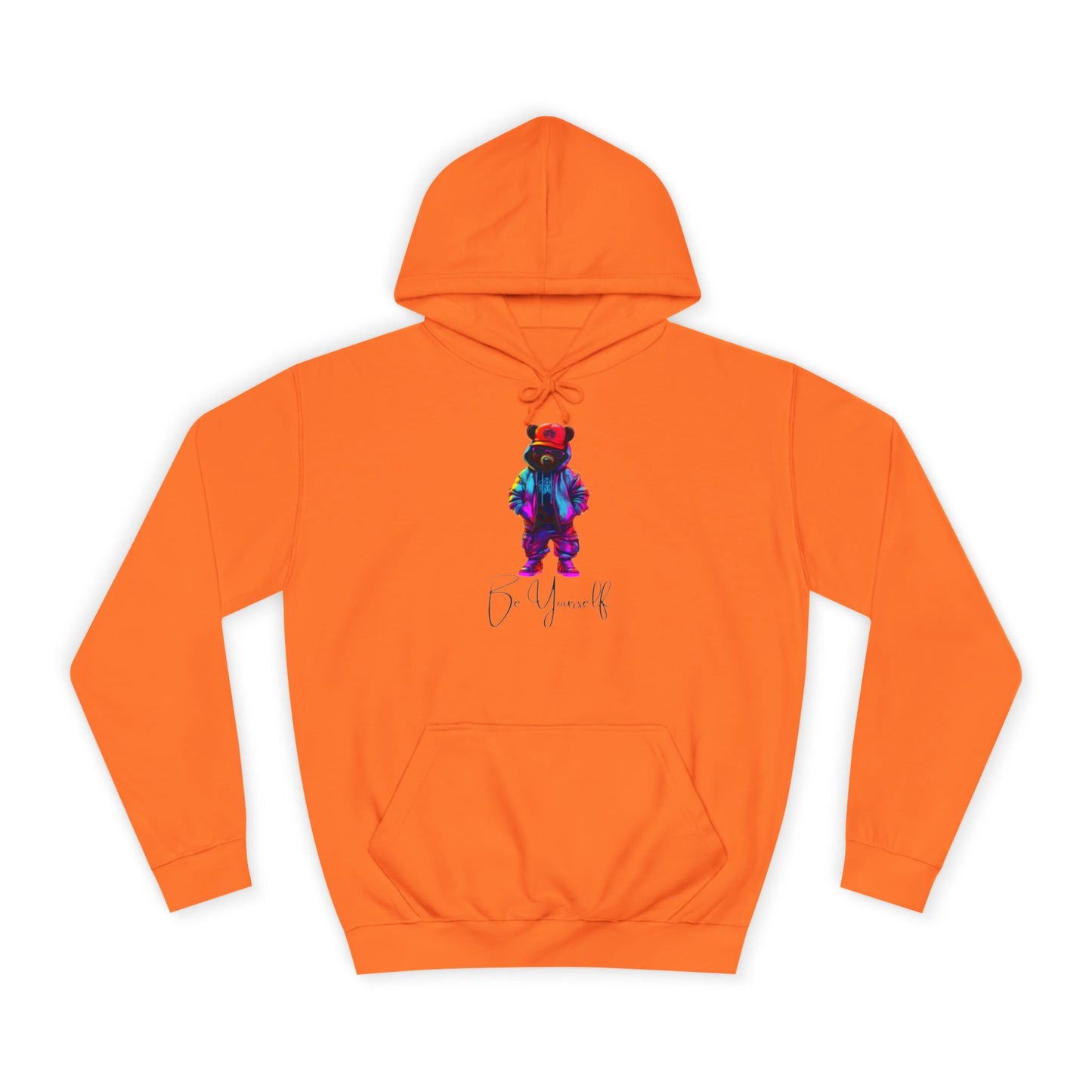 White Ice Hoodie for Men – When They Need Me Graphic with Drawstrings & Kangaroo Pocket