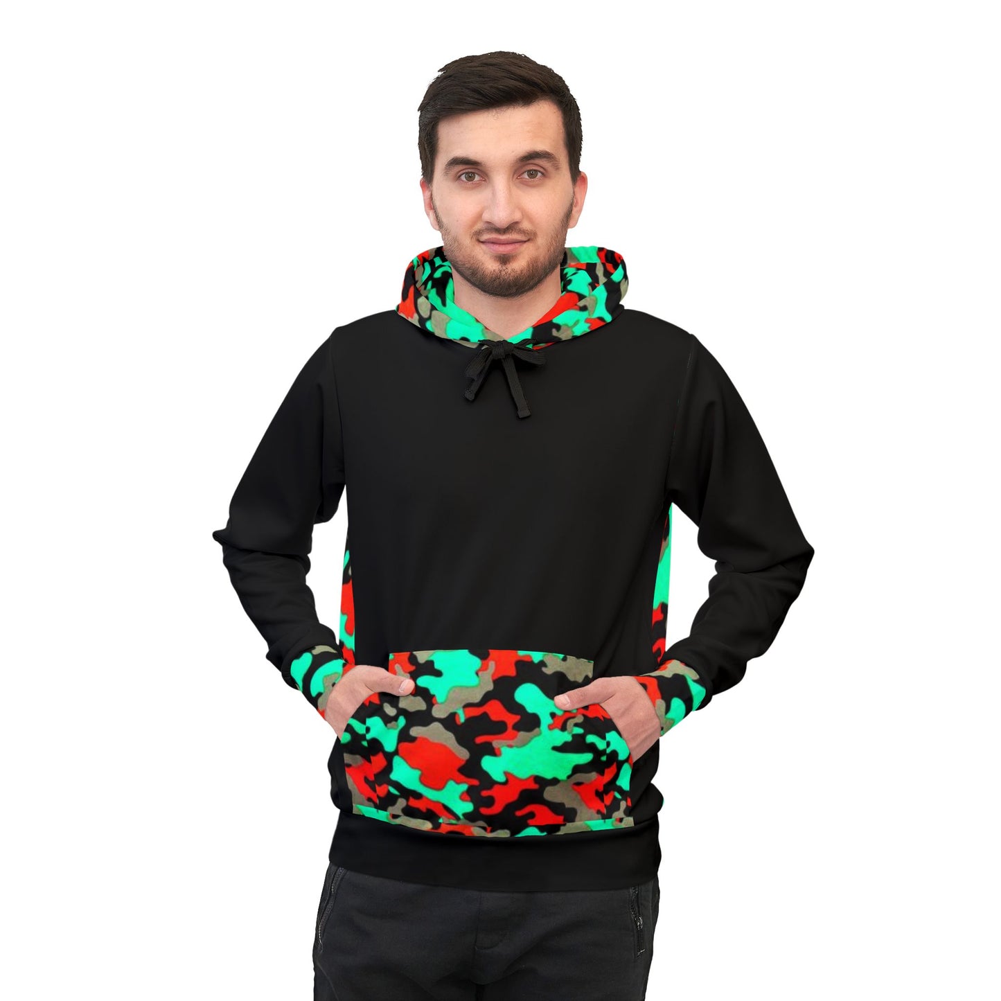 π Multicolor Camo Hoodie β Bold, Vibrant Streetwear for Men & Women