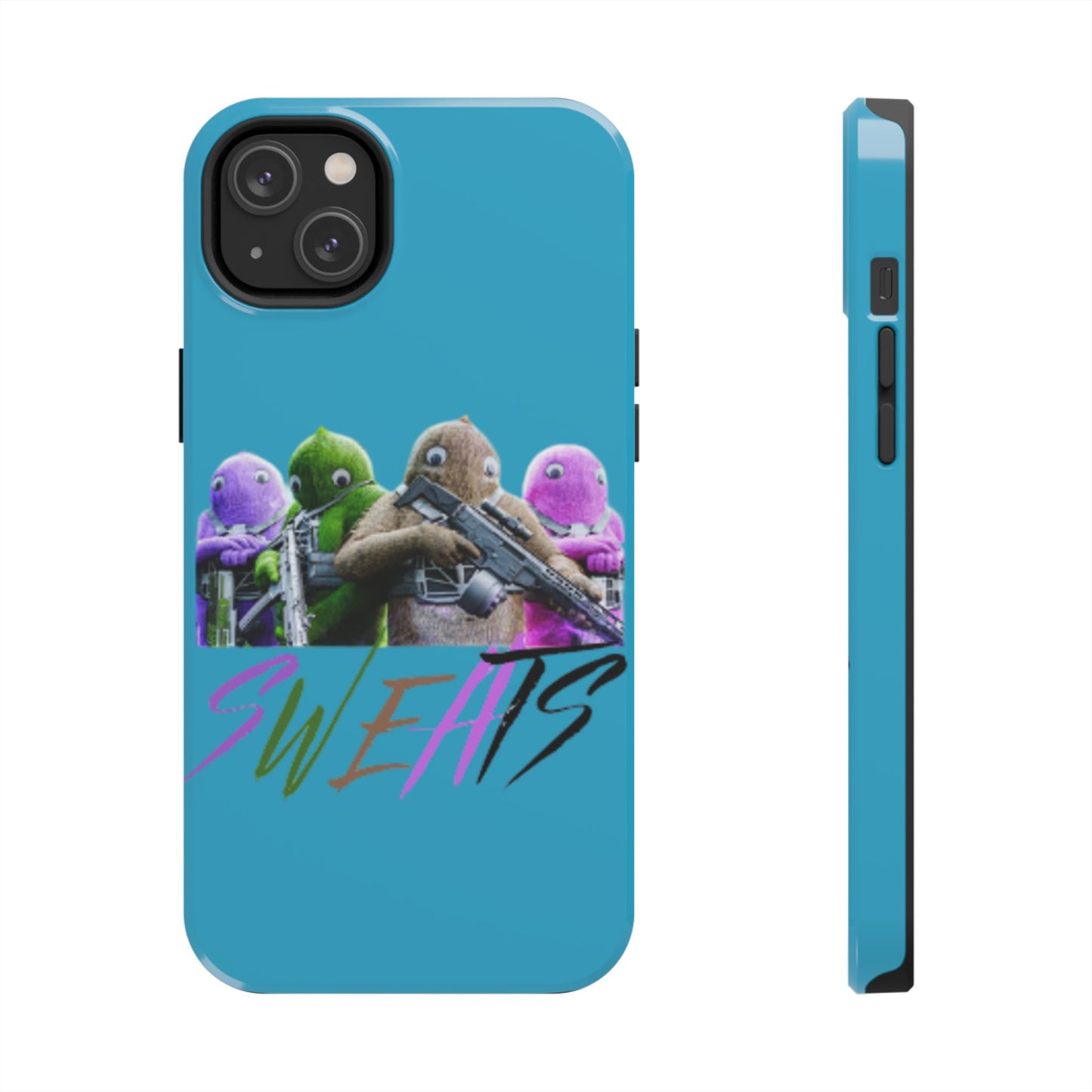 Cool Cartoon-Inspired Tough Phone Case - 'SWEATS'