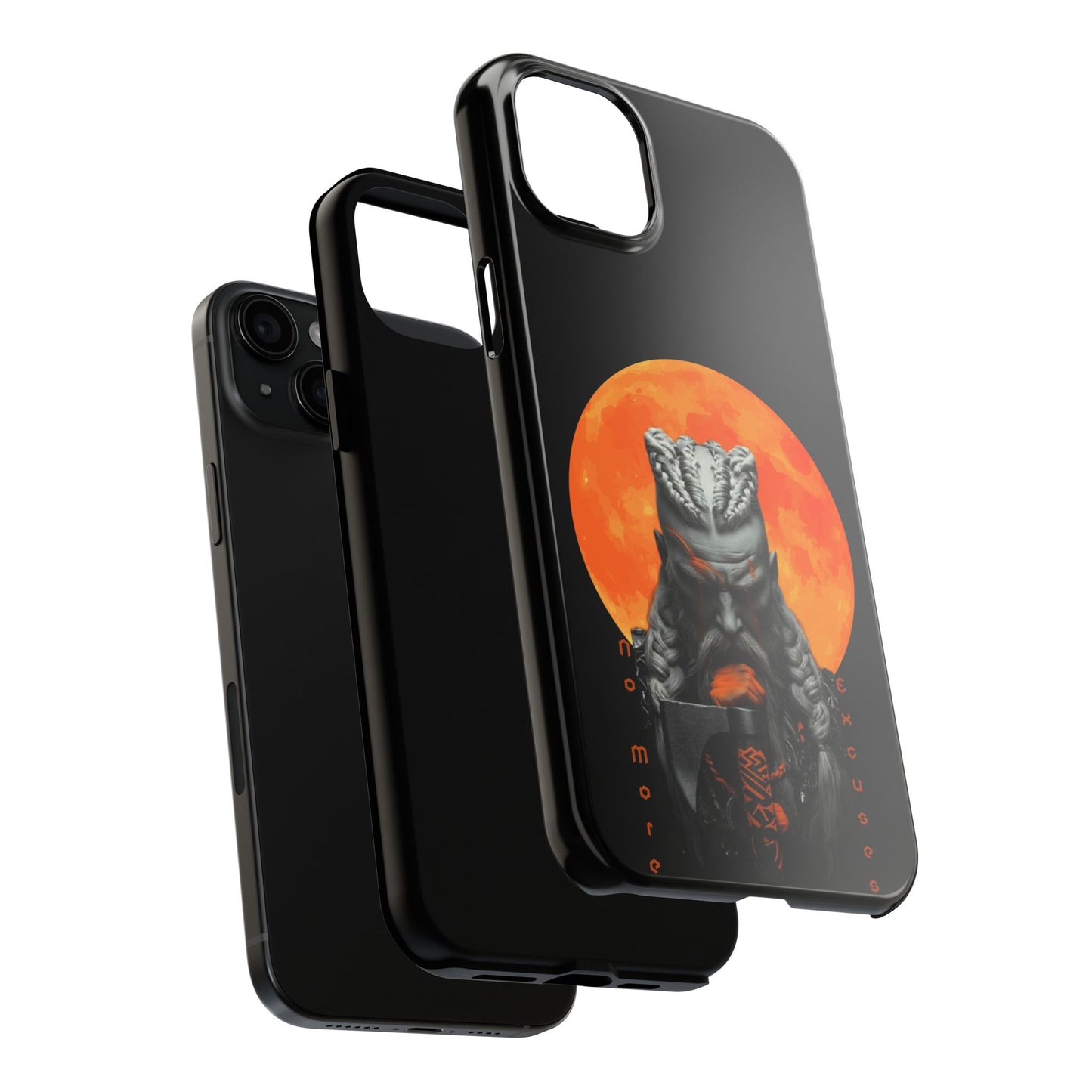 π₯ Warrior Spirit Tough Phone Case β No More Excuses Design for iPhone & Android β Empowerment & Protection