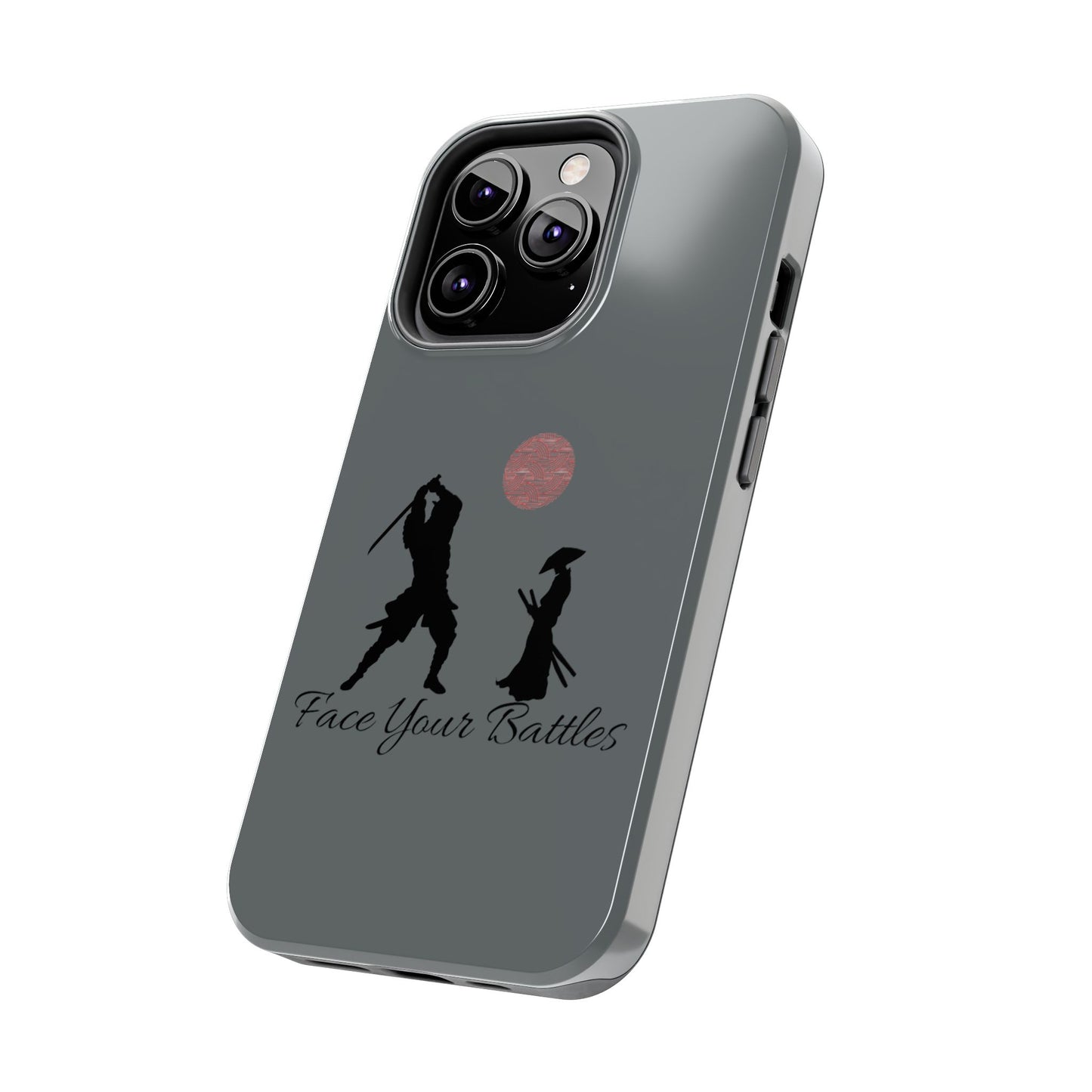 Phone case- Face Your Battles Tough Phone Case - Durable Protection