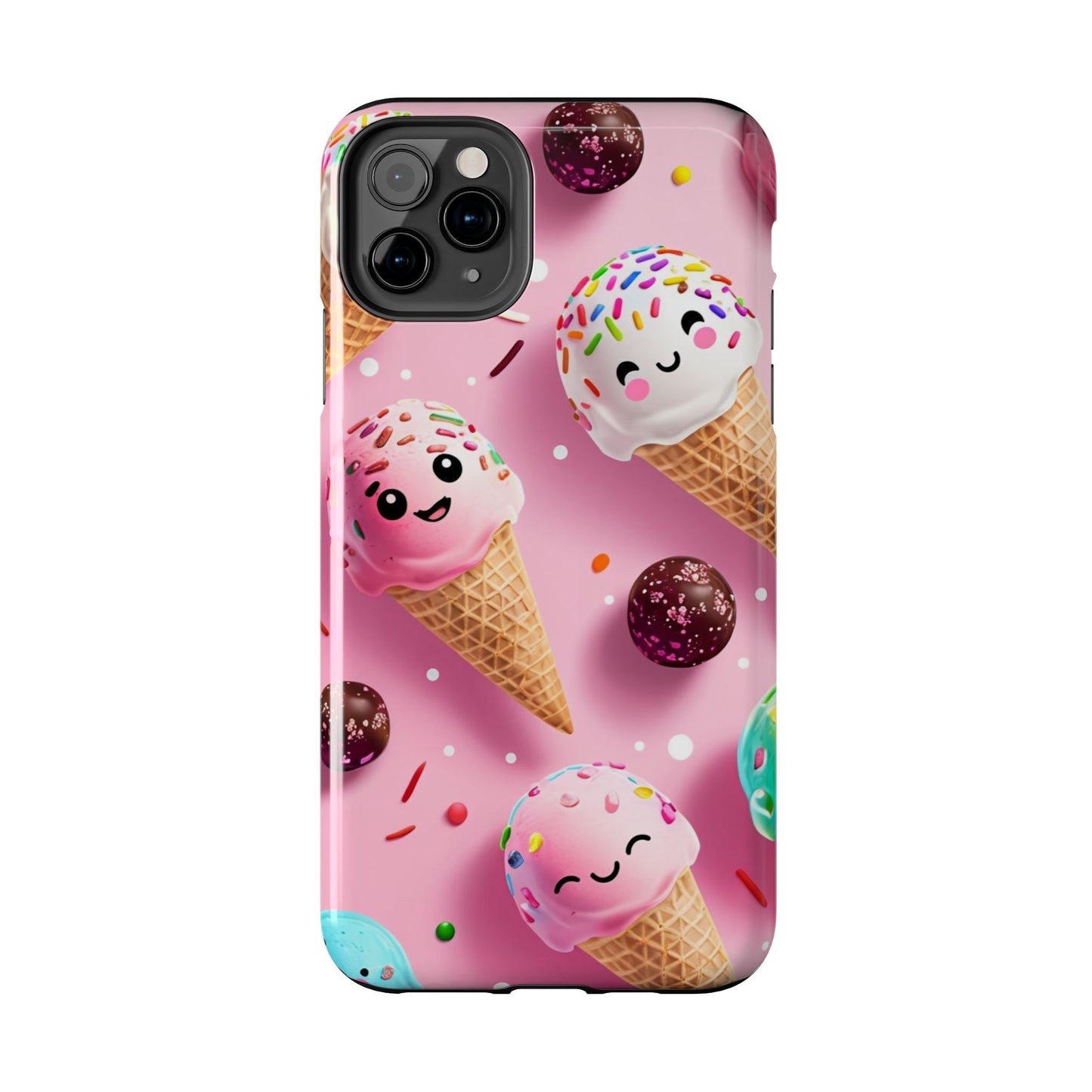 Tough Phone Cases Cute Ice Cream Design