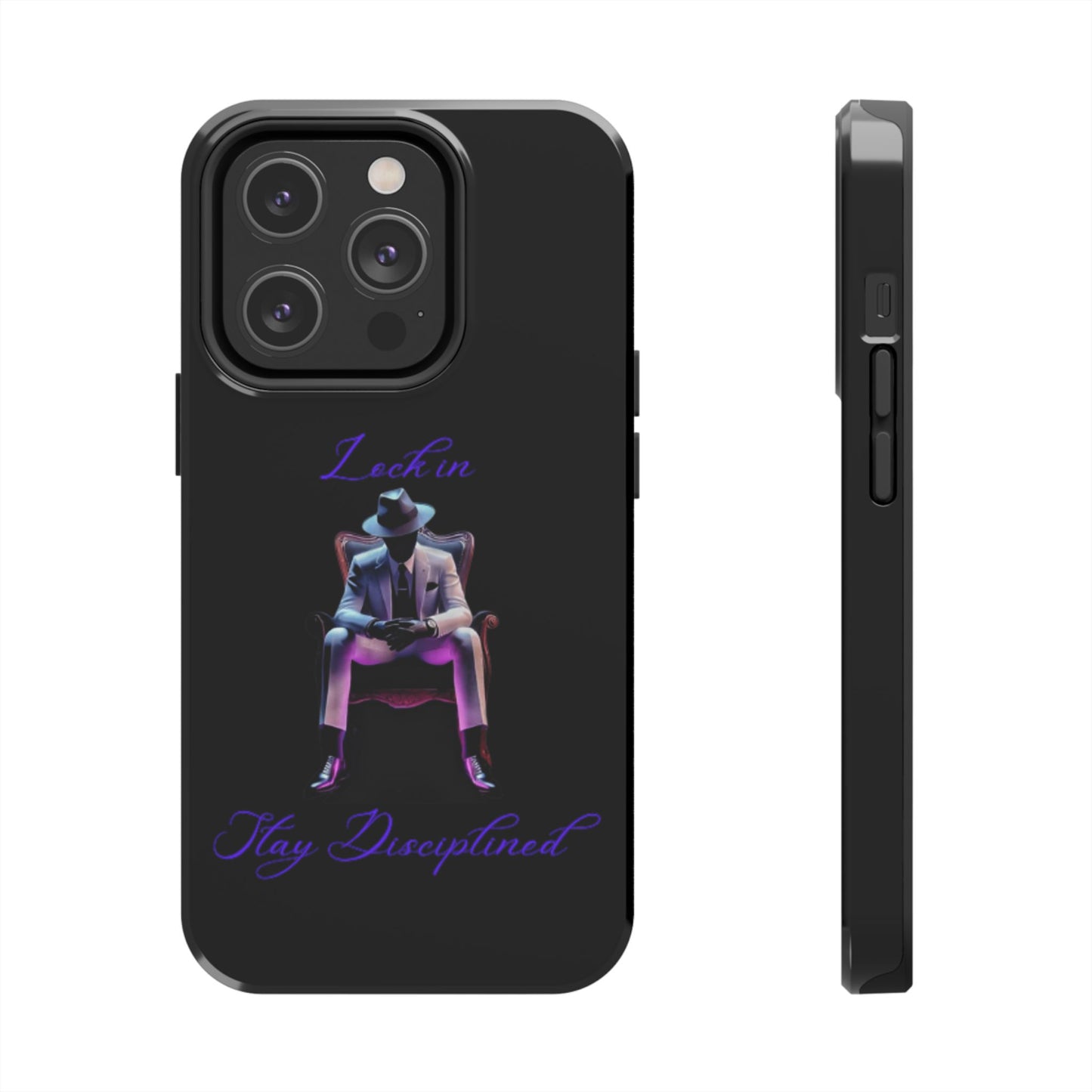 Phone case- Lock In, Stay DIsciplined Tough Phone Case - Durable Protection