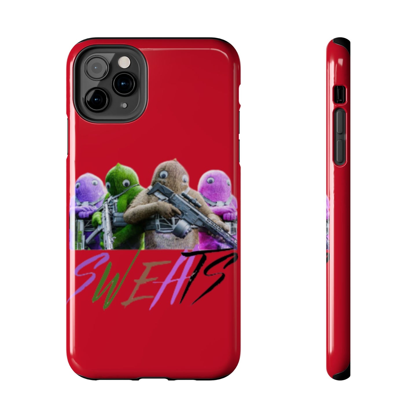 Cool Cartoon-Inspired Tough Phone Case - 'SWEATS'