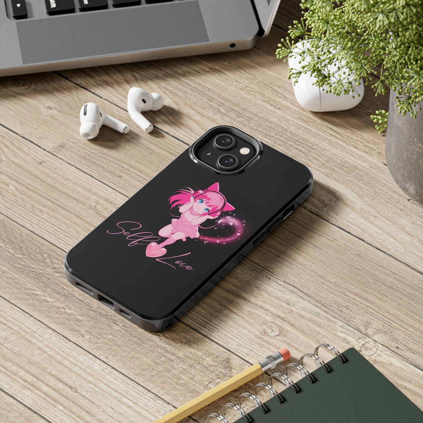 Self Love Tough Phone Case for Anime Lovers
